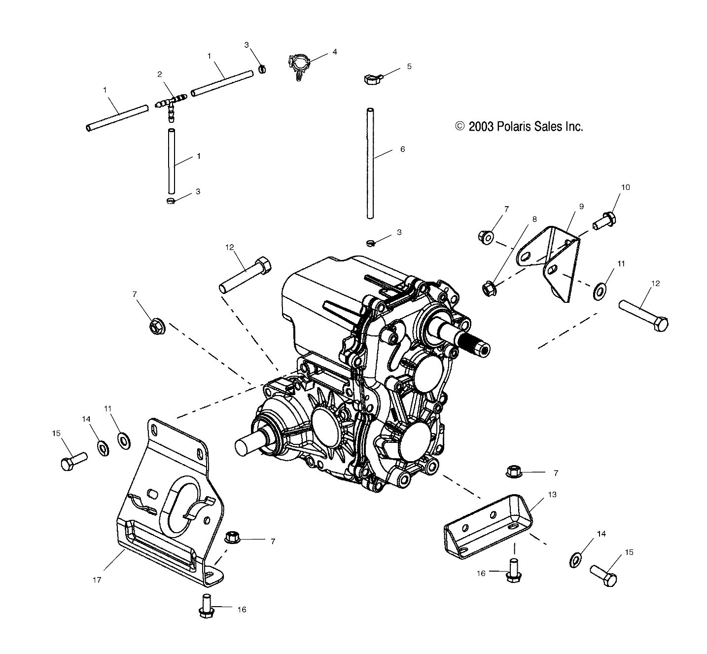 TRANSMISSION MOUNTING - A03CH59AA/AF/AG (4975557555C12)