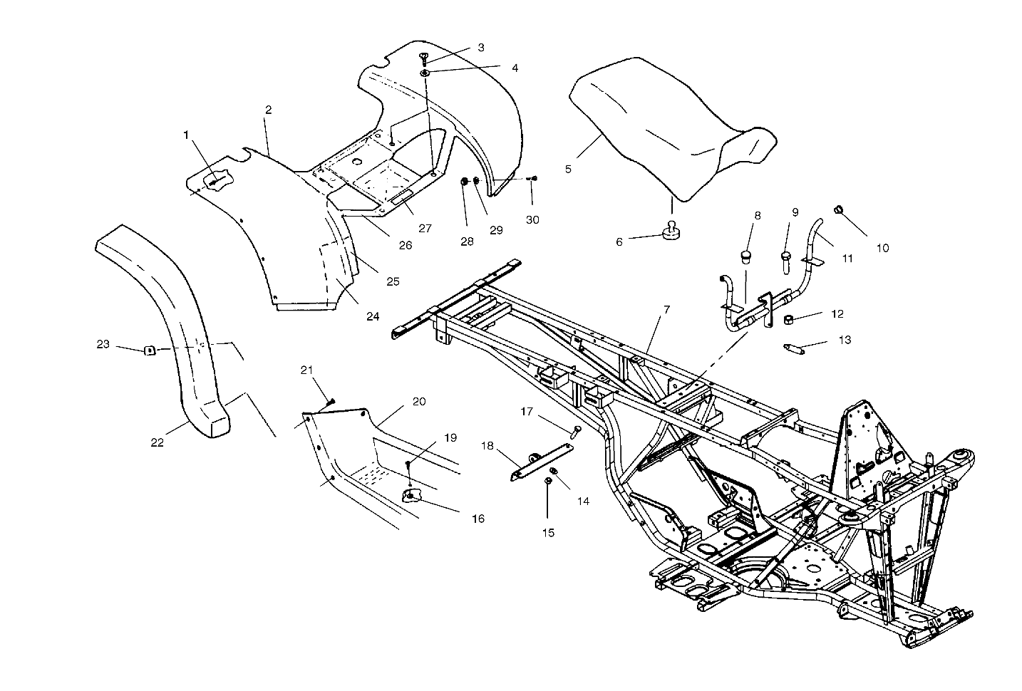 REAR CAB and SEAT - A03CL50AA (4975687568A04)