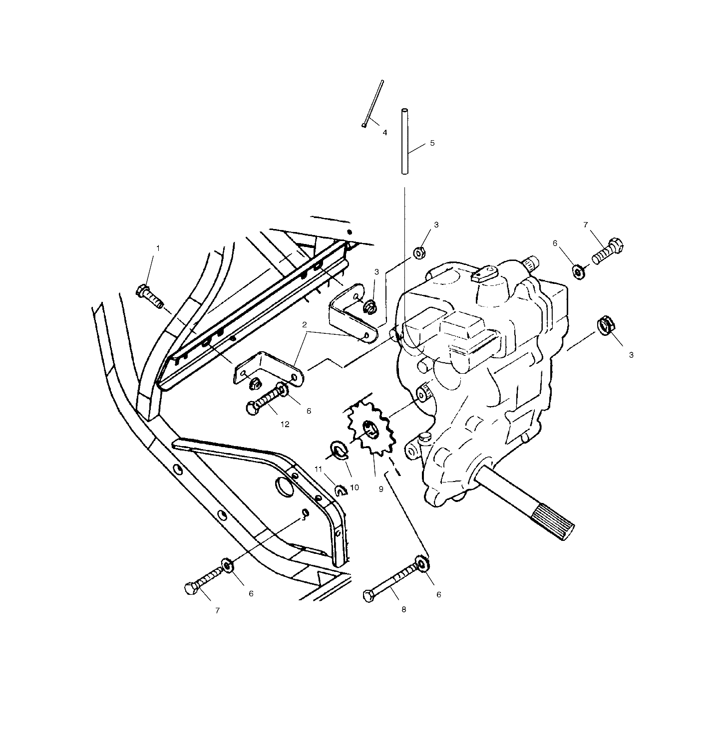 GEARCASE MOUNTING - A03CL50AA (4975687568C08)