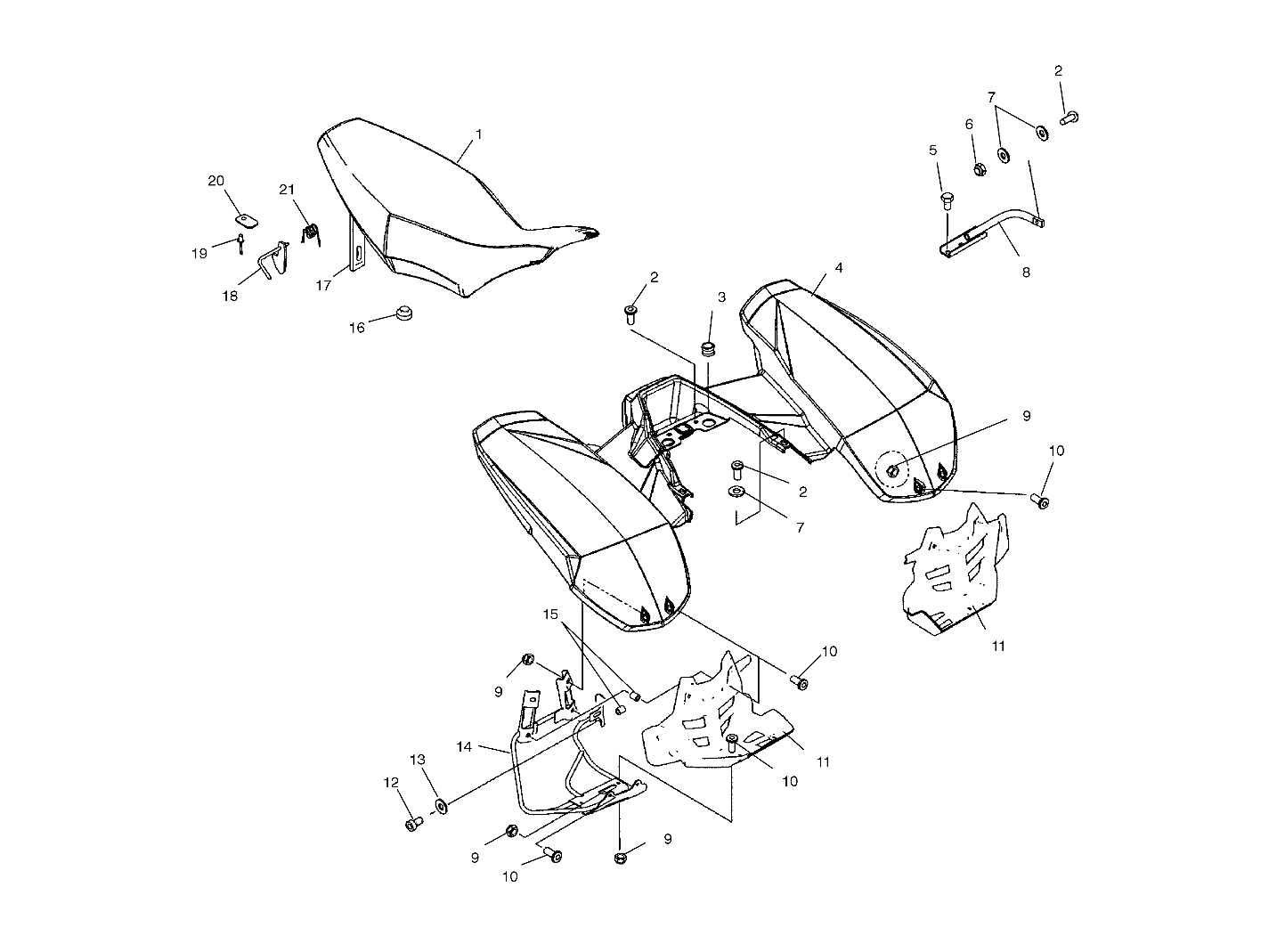 REAR CAB and SEAT - A03GJ50AA/AB (4975767576A04)