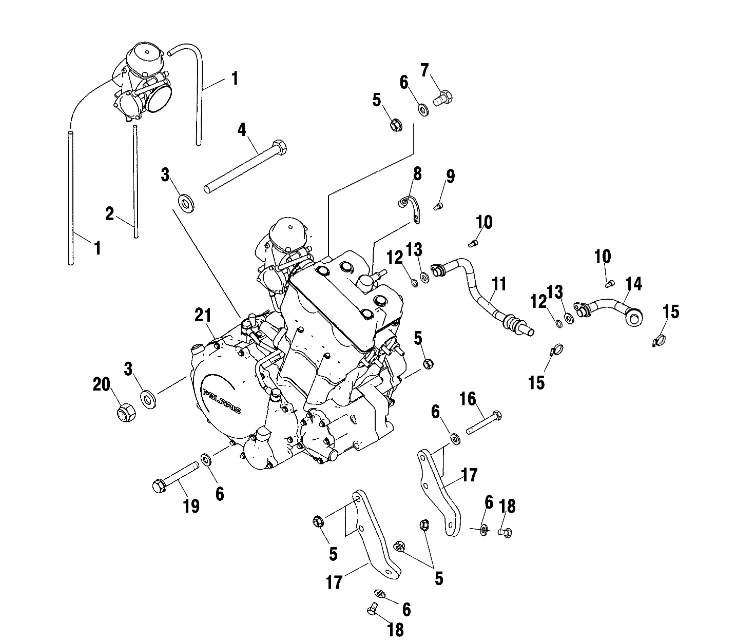 ENGINE MOUNTING - A03GJ50AA/AB (4975767576A12)