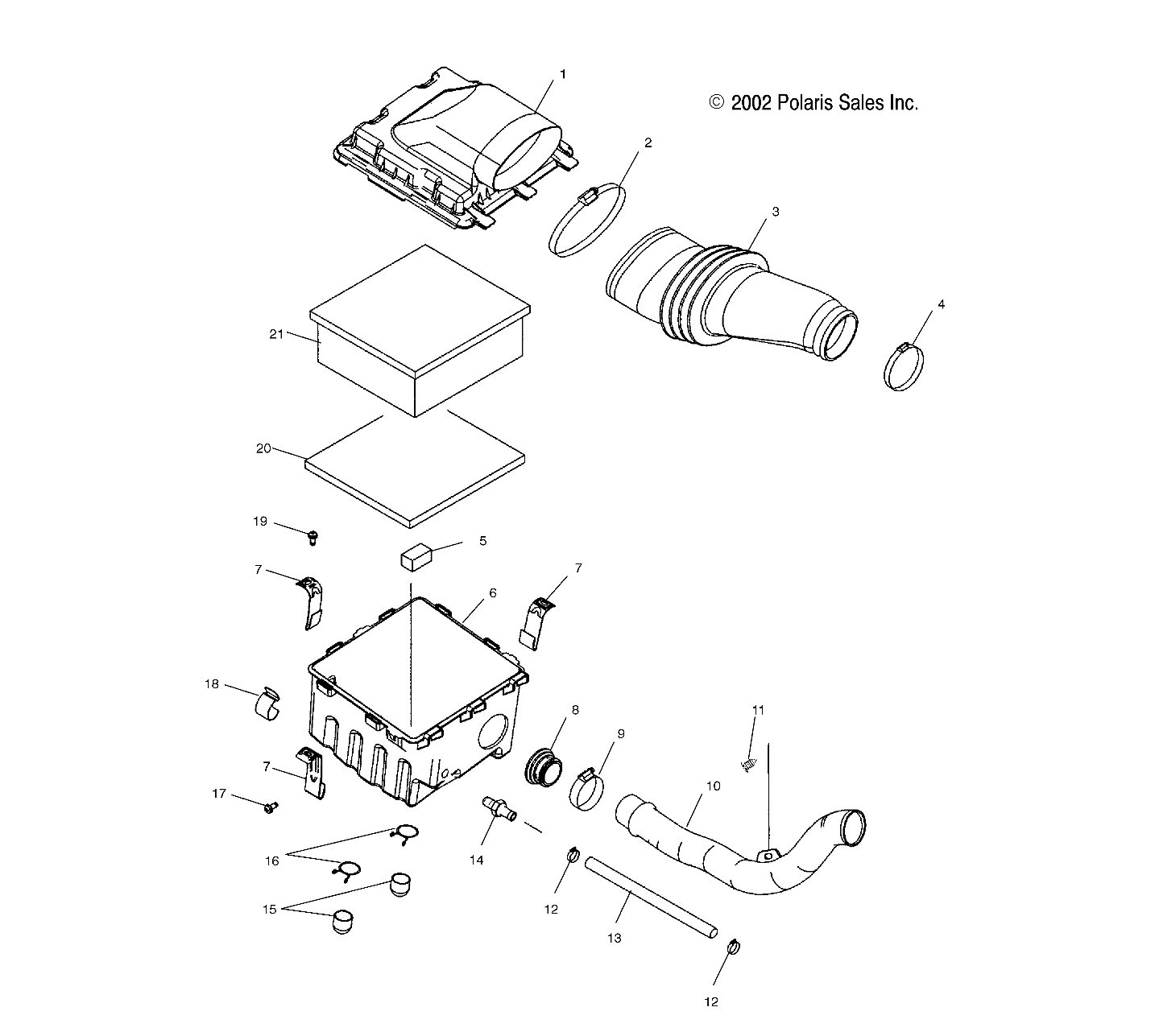 AIR INTAKE - A03GJ50AA/AB (4975767576B11)