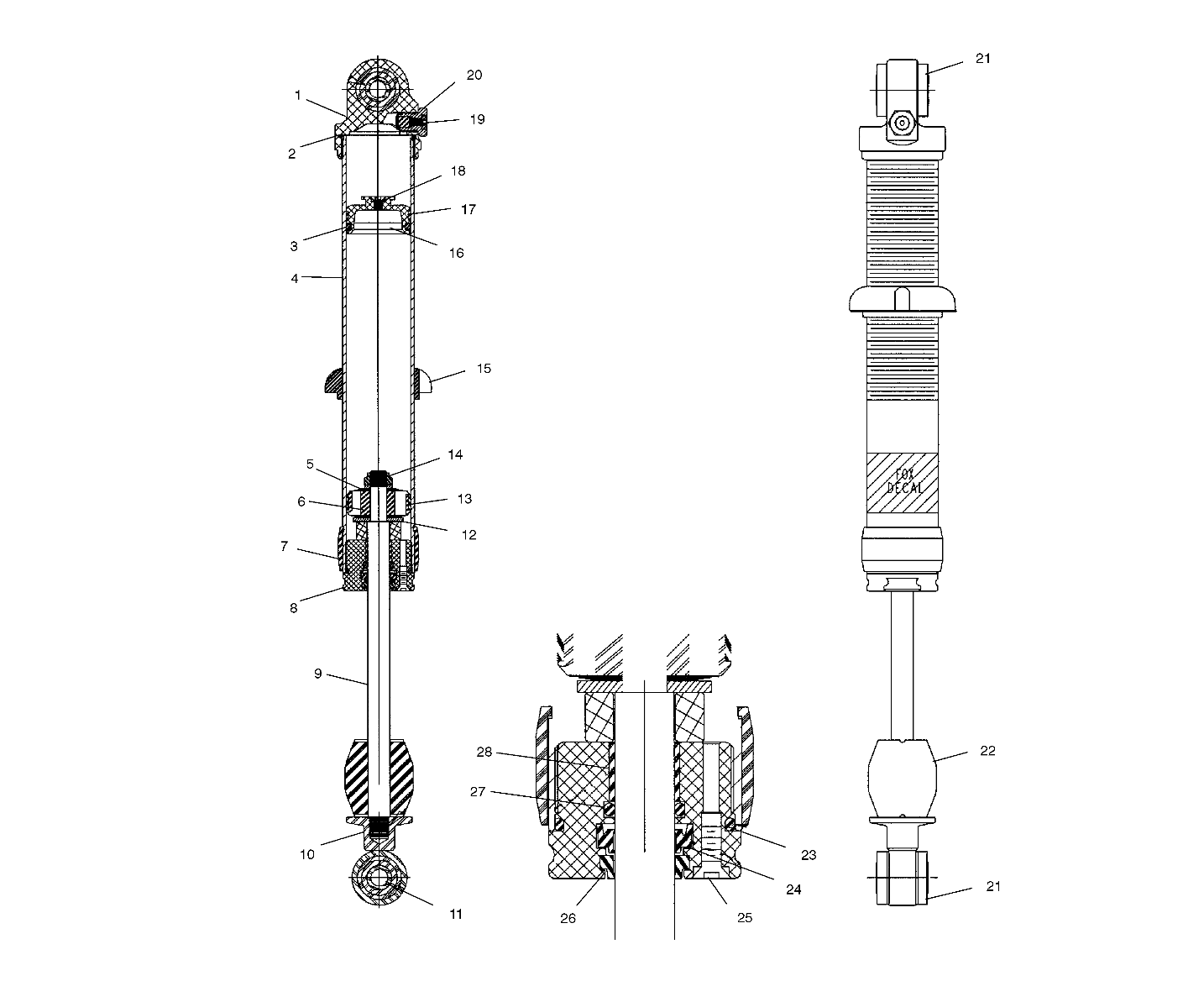 FRONT SHOCK - A03GJ50AA/AB (4975767576B14)