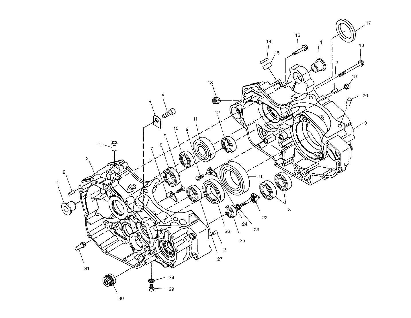 CRANKCASE - A03GJ50AA/AB (4975767576C03)