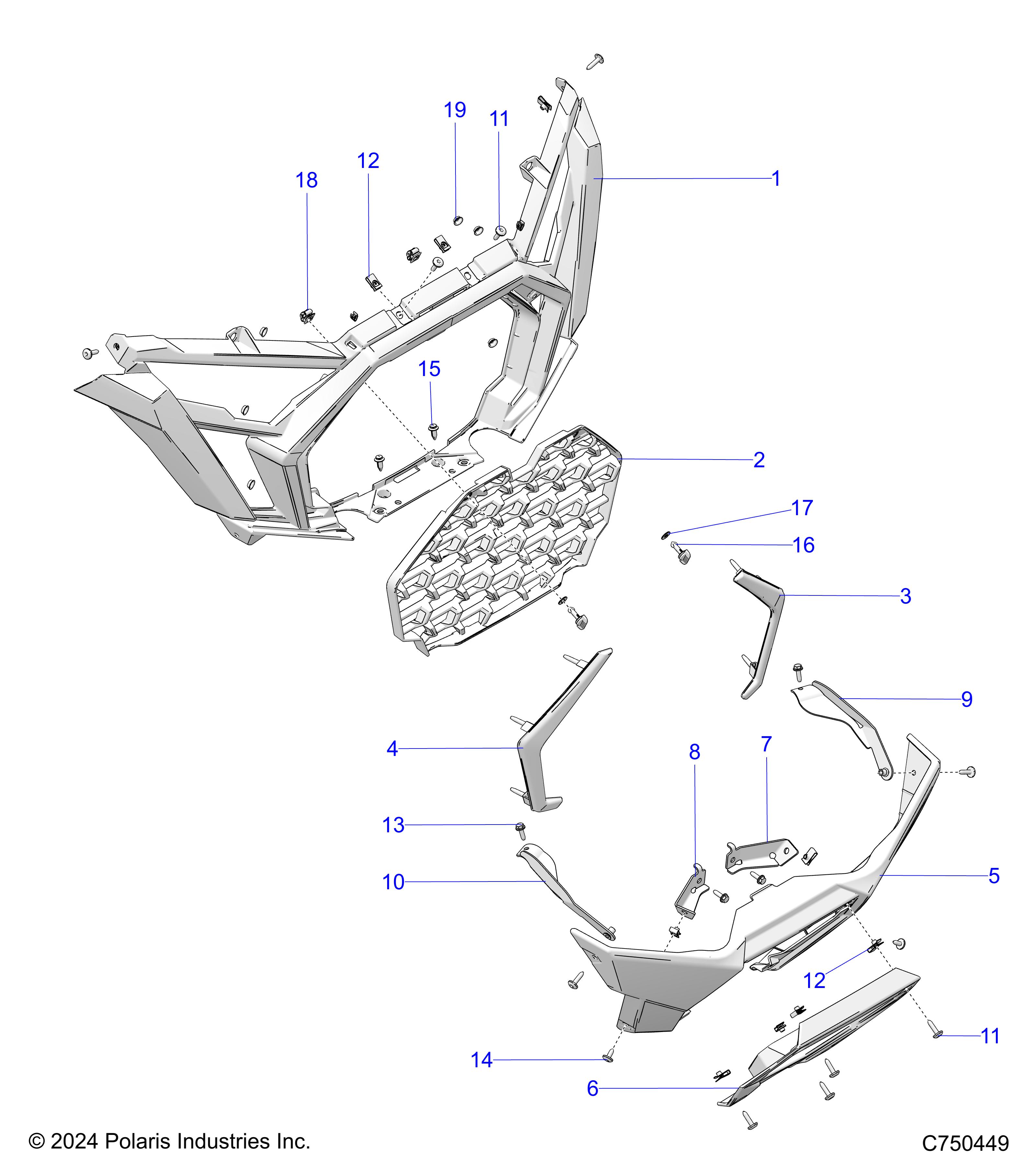 BODY, FRONT BUMPER - Z25SPB92AF/BF (C750449)