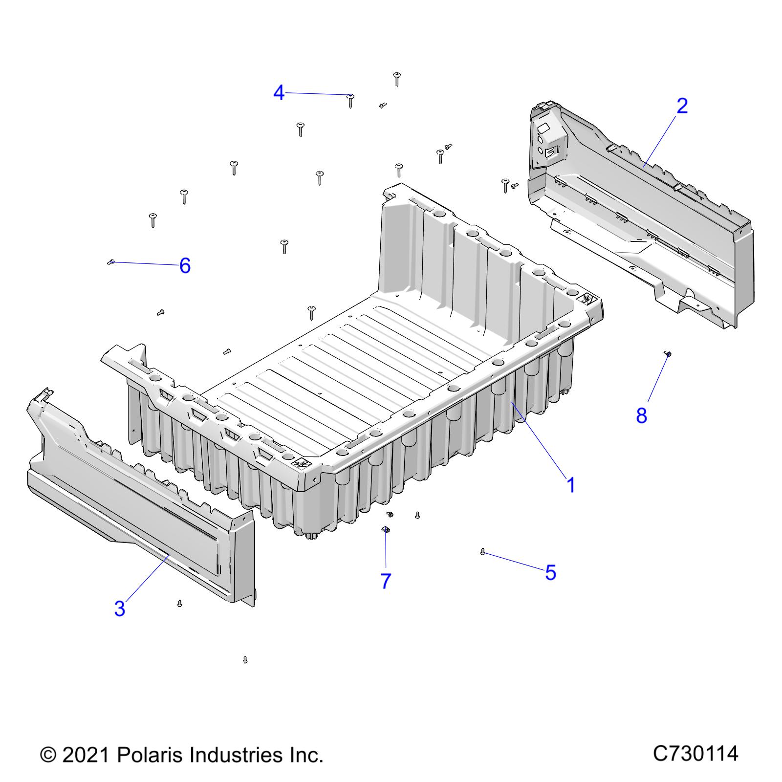 BODY, BOX ASM. - R22MAU57B5 (C730114)