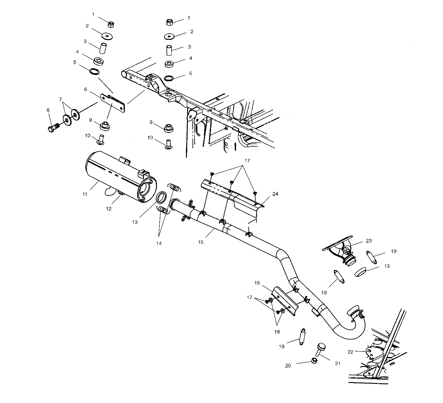 EXHAUST SYSTEM - A04CH59AF/AH/AJ/AT/AV (4977187718A11)