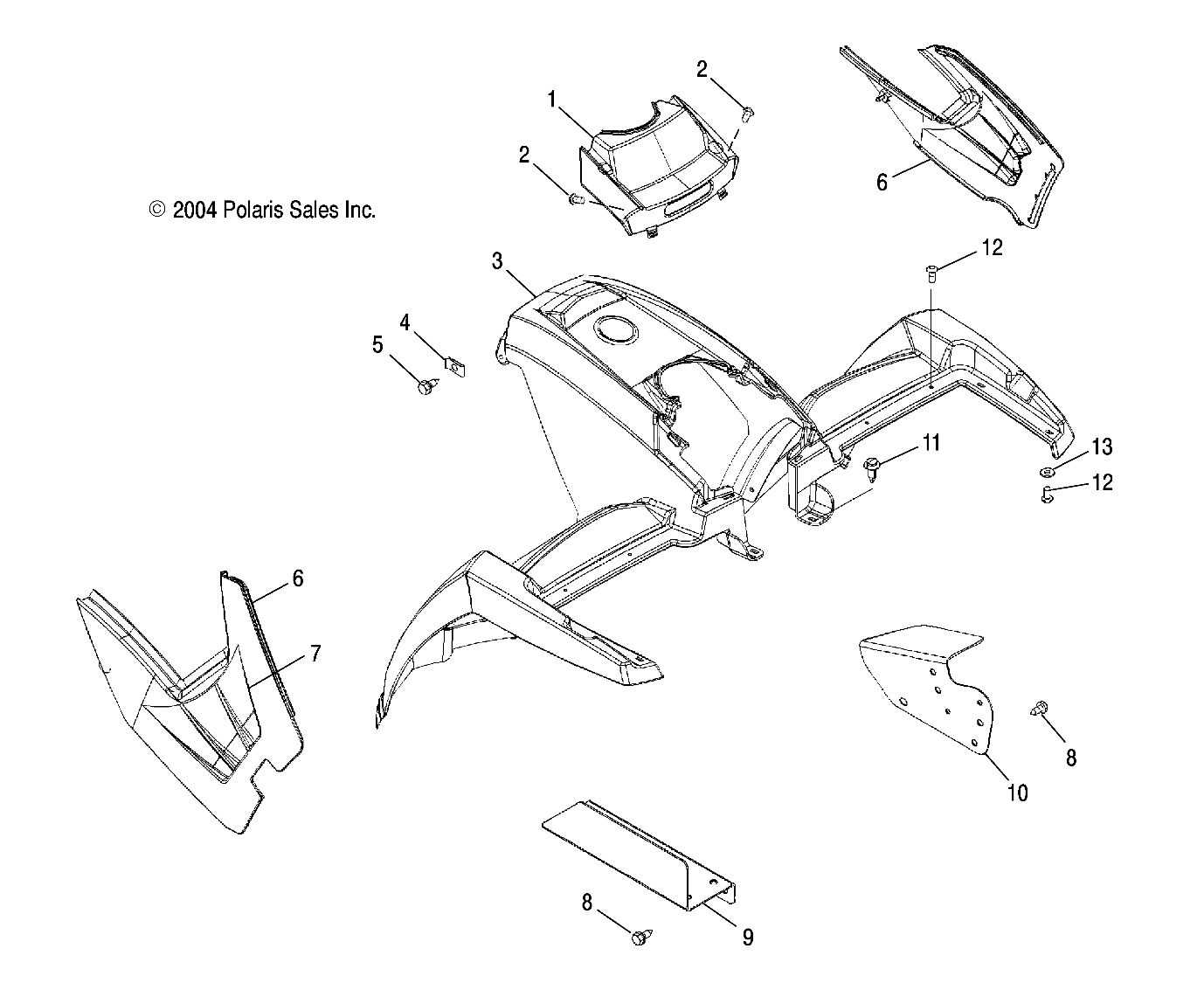 CAB, FRONT - A05MH76AC/AT/AU/AW (4977217721A05)