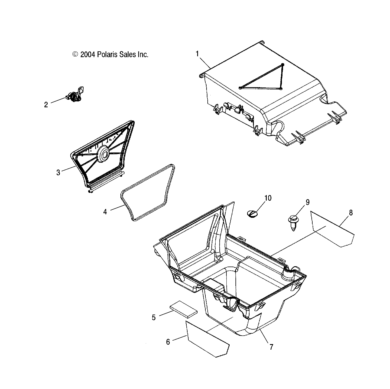 STORAGE BOX, REAR - A05MH76AC/AT/AU/AW (4977217721A09)