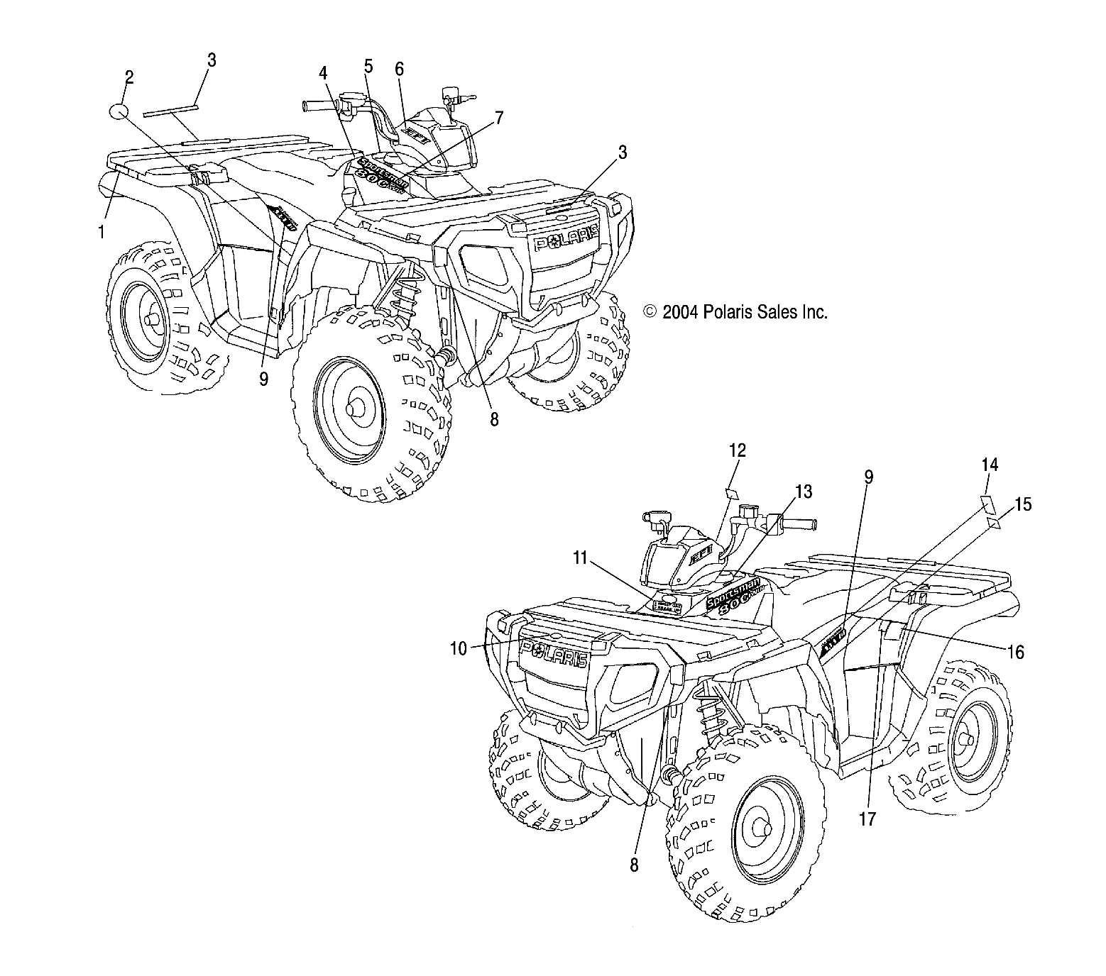 DECALS - A05MH76AC/AT (4977217721A10)