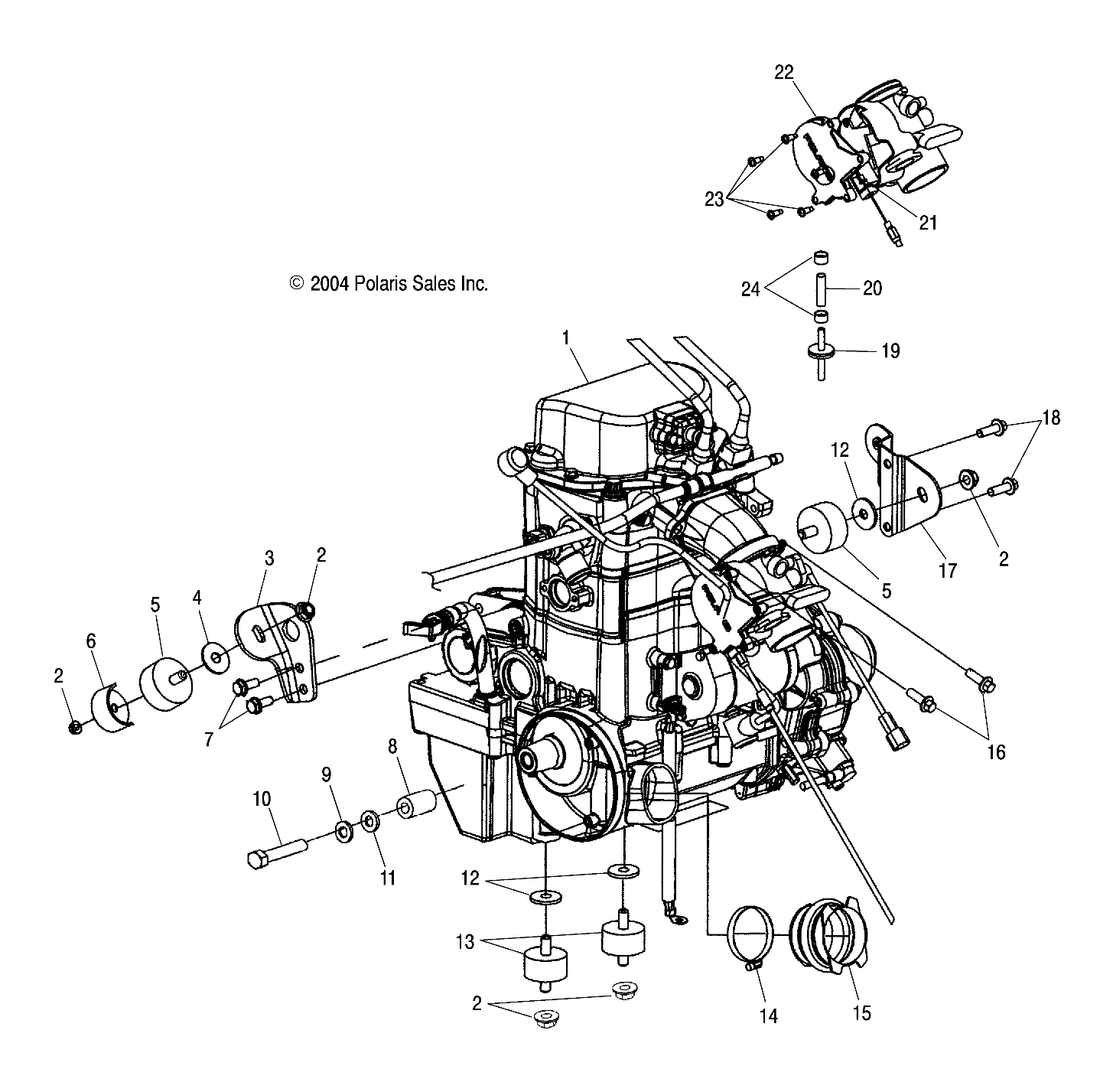 ENGINE MOUNTING - A05MH76AC/AT/AU/AW (4977217721B01)