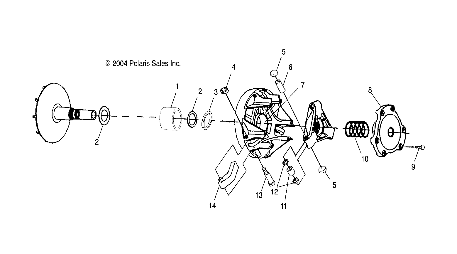 DRIVE CLUTCH - A05MH76AC/AT/AU/AW (4977217721C10)