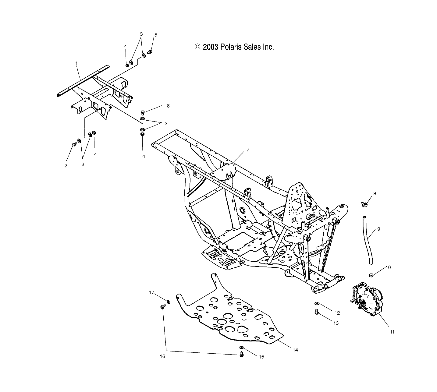 FRAME EXTENSION and MAIN FRAME - A04JD32AA (4977487748A03)