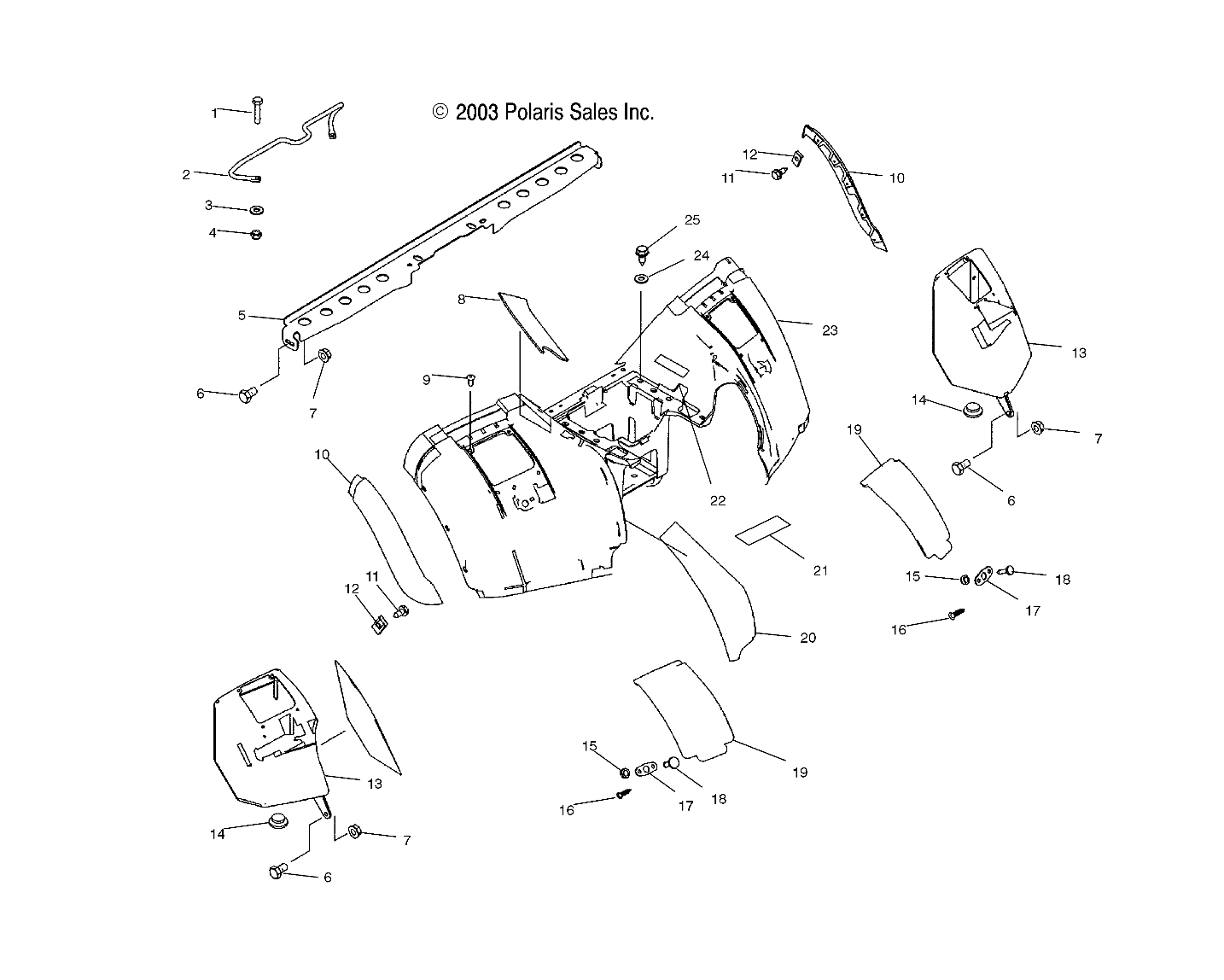 REAR CAB - A04JD32AA (4977487748A07)