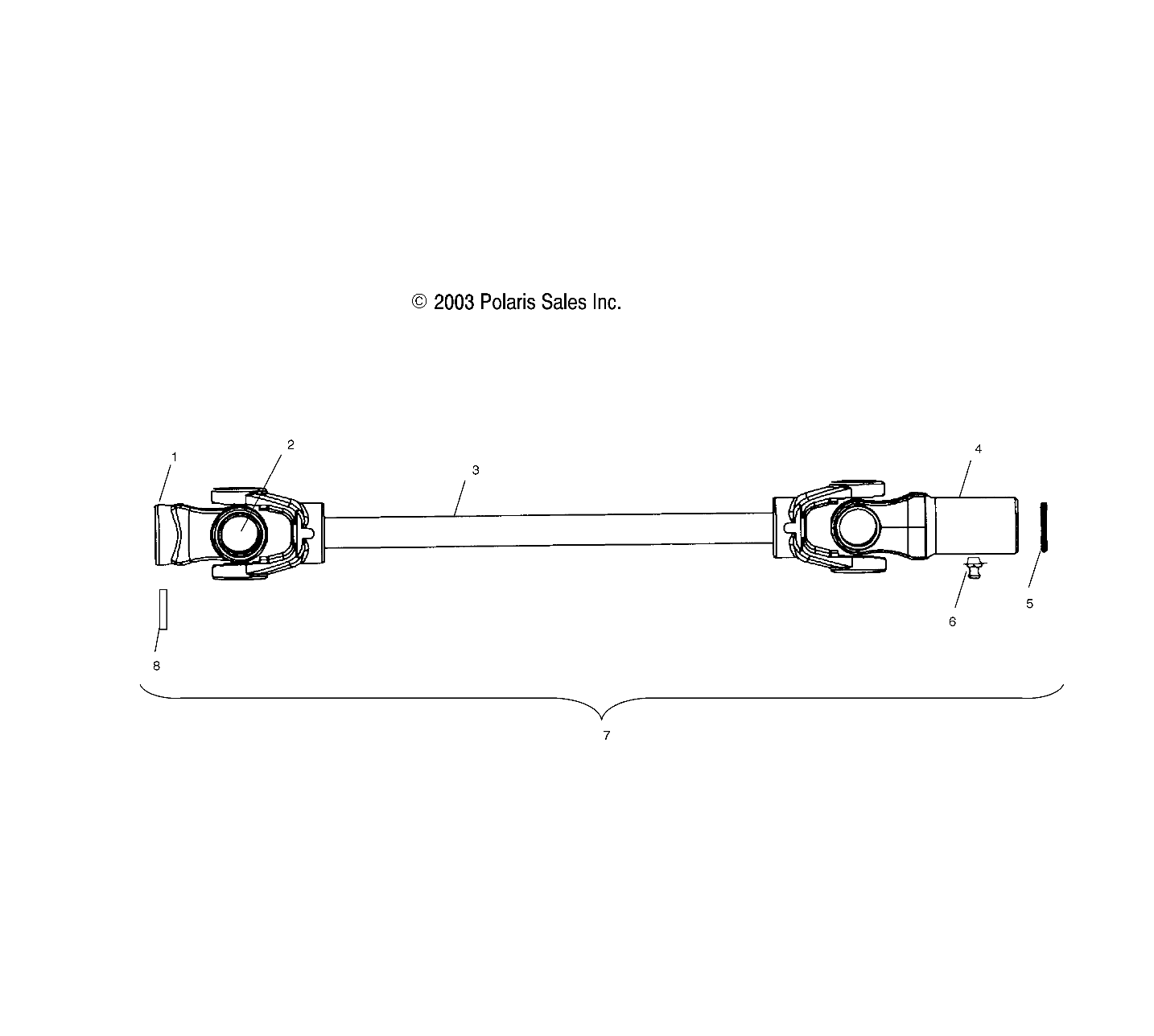 FRONT PROP SHAFT - A04JD50AA/AB/CA (4977487748B08)