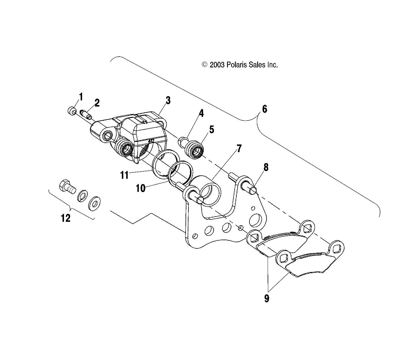 FRONT BRAKE CALIPER - A04JD32AA (4977487748C05)