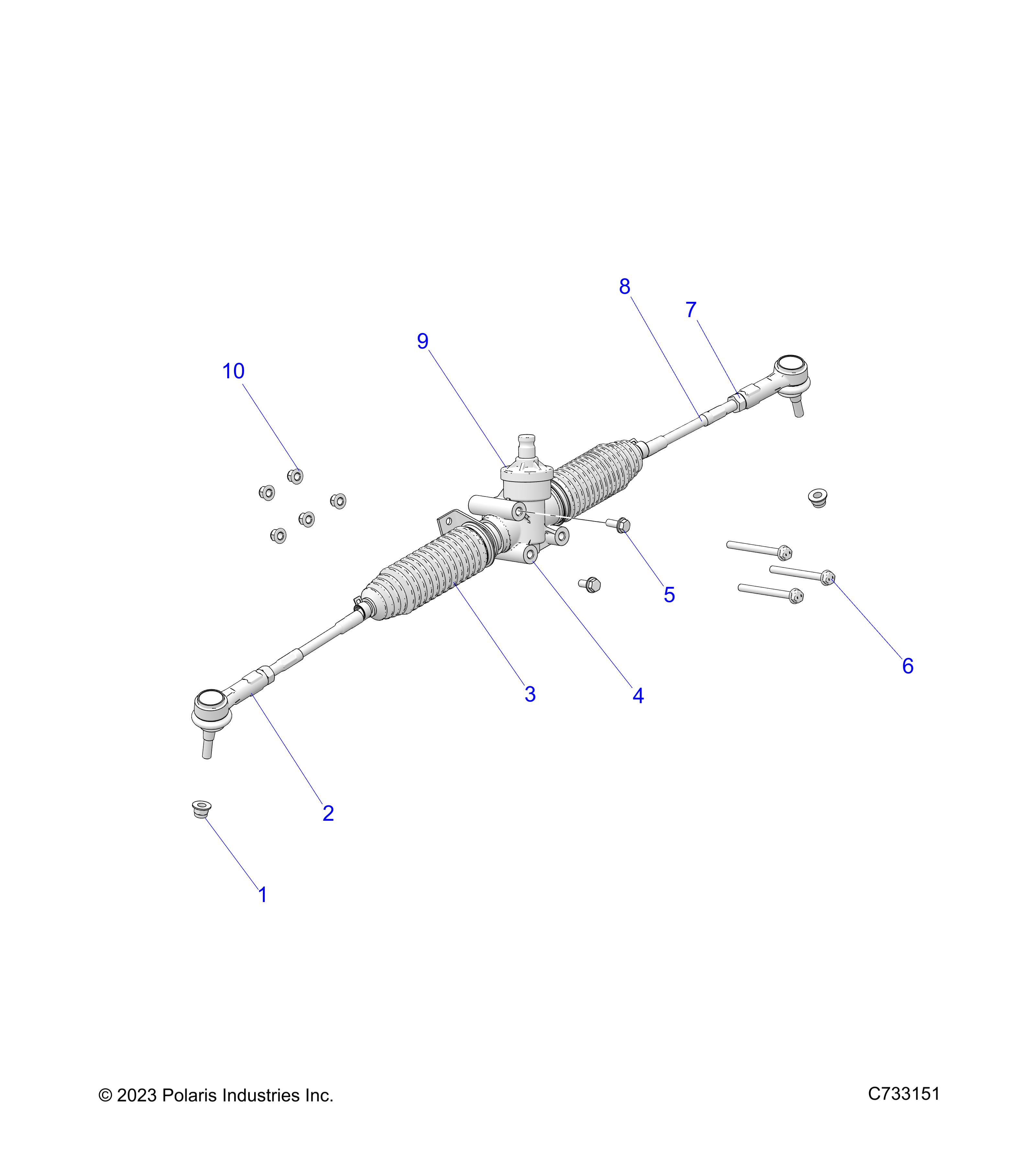 STEERING, STEERING GEARBOX - R25M4A57L1 (C733151)