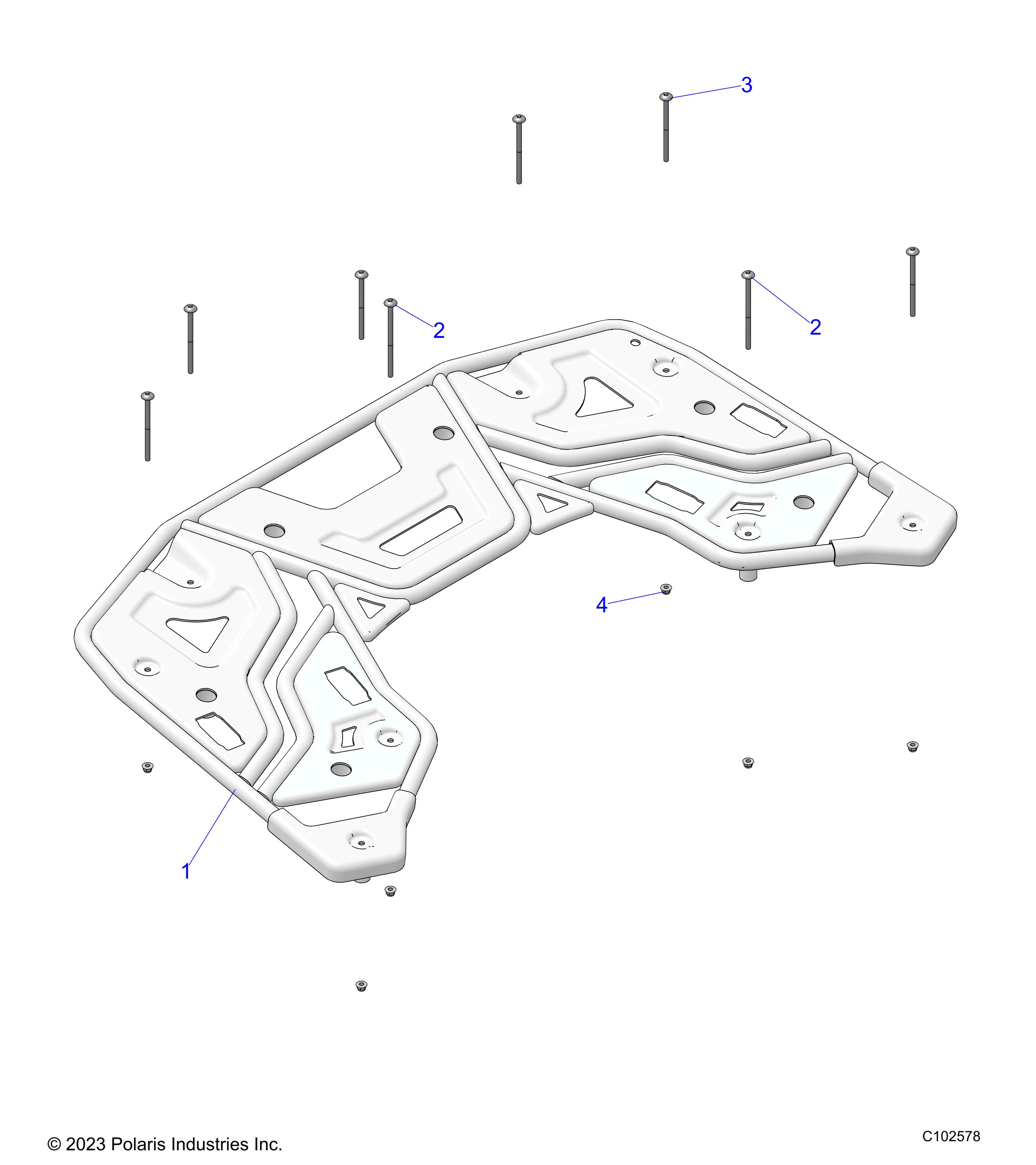 BODY, REAR RACK, UTILITY - A24SEF57CA/FA (C102578-1)