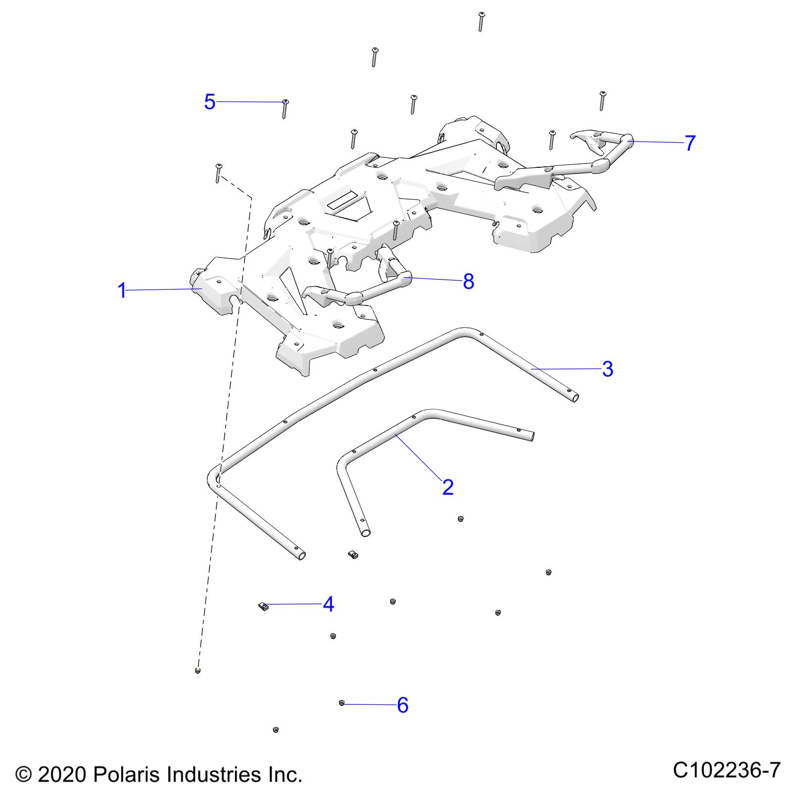 BODY, REAR RACK and HAND GRIPS - A24SDA57A5/E57A4 (C102236-7)