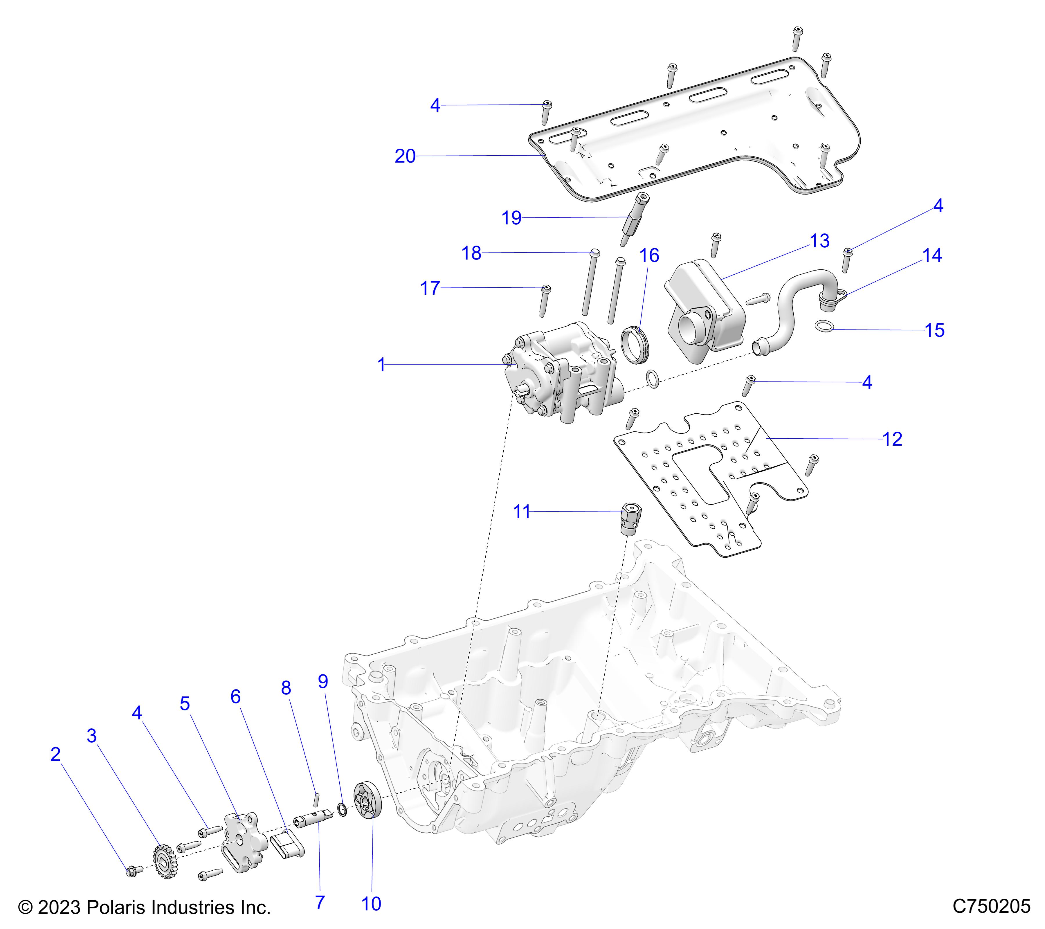 ENGINE, OIL PUMP AND RELATED - Z25RPE2KA4/B4 (C750205)