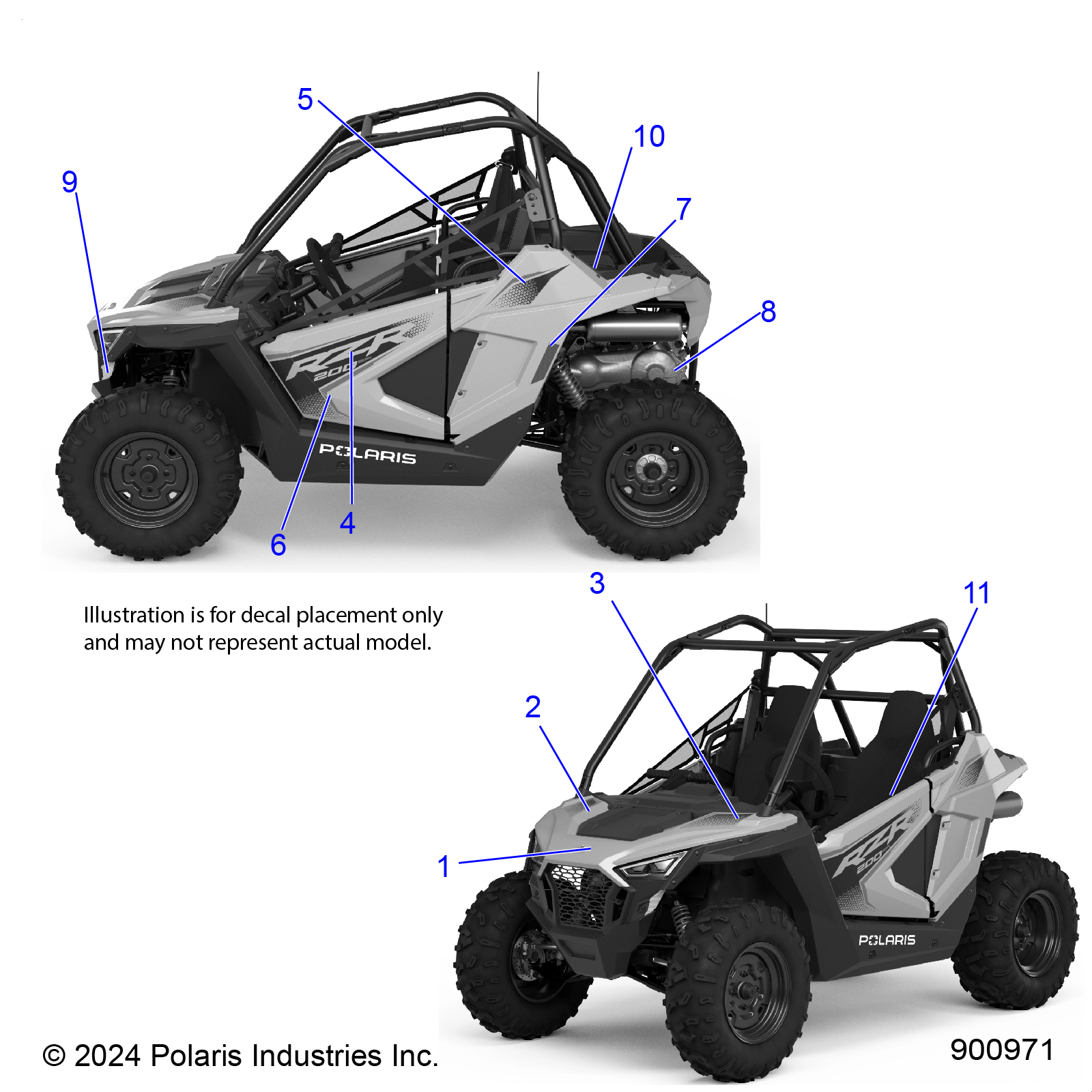 BODY, DECALS - Z24HCB18A4/B4 (900971)