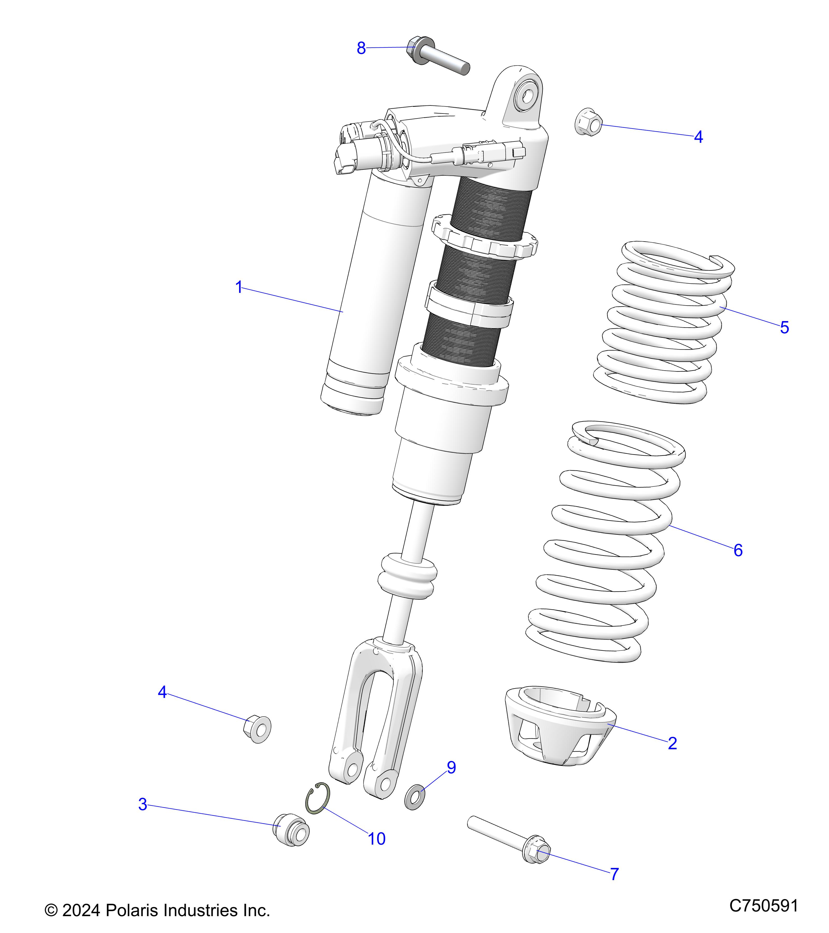 SUSPENSION, FRONT SHOCK MOUNTING - Z25S4D92AA/AL/BA/BF/AF/BL (C750591)