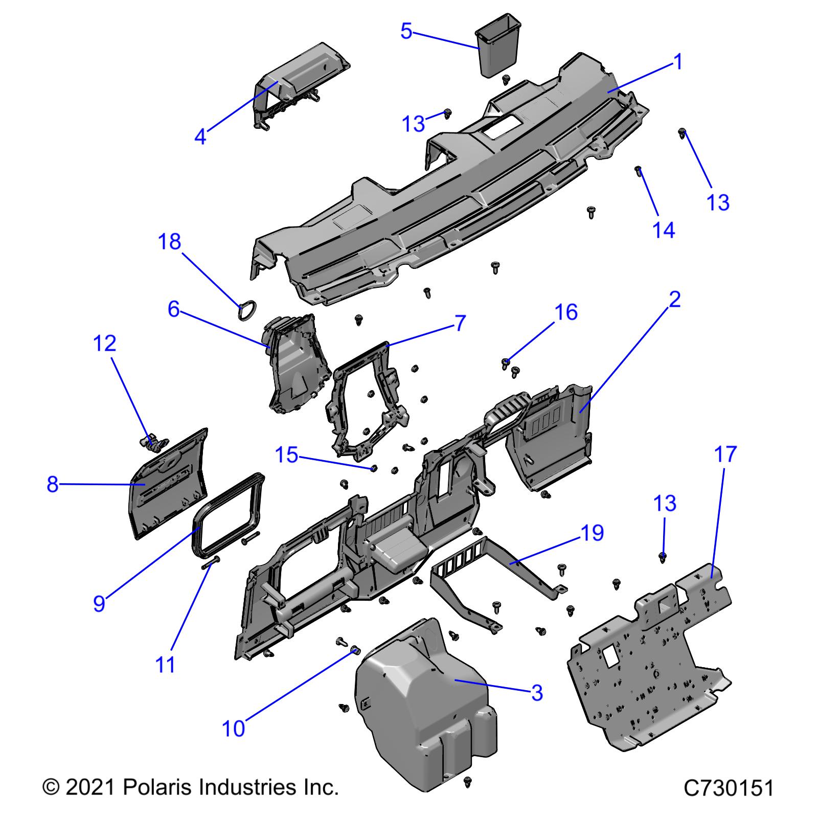 BODY, DASH  - R22M4K57B4/B2 (C730151)