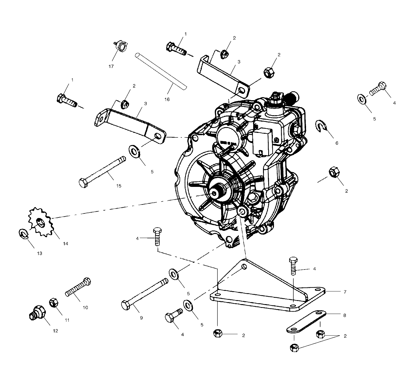 GEARCASE MOUNTING - A03CA32AA (4978627862C02)