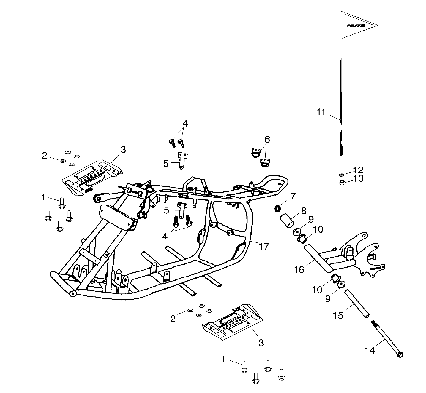 FRAME BODY - A02EA09CA/CB/CC (4978757875B01)