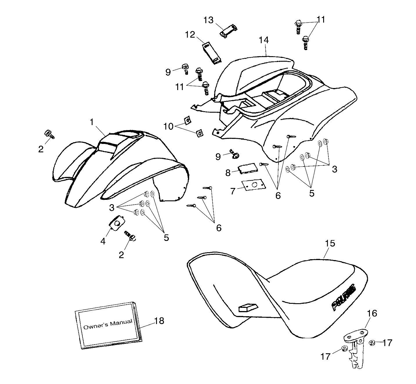 FENDER / SEAT - A01EA05CA (4978757875B04)