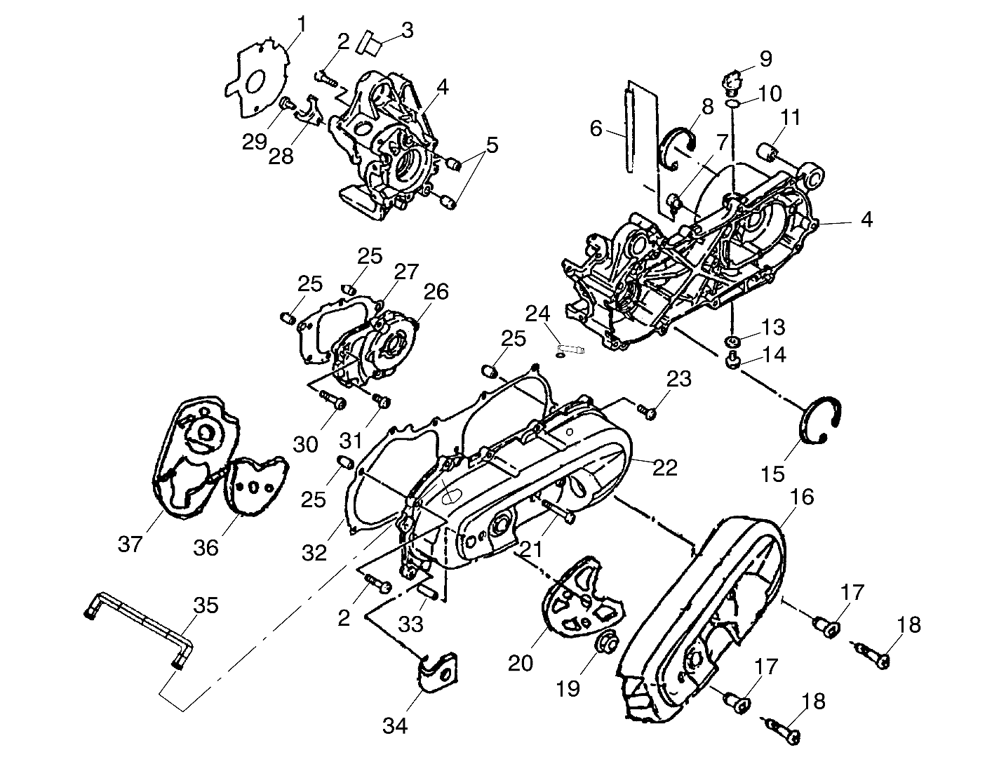 CRANKCASE - A03EA09CA (4978807880A10)