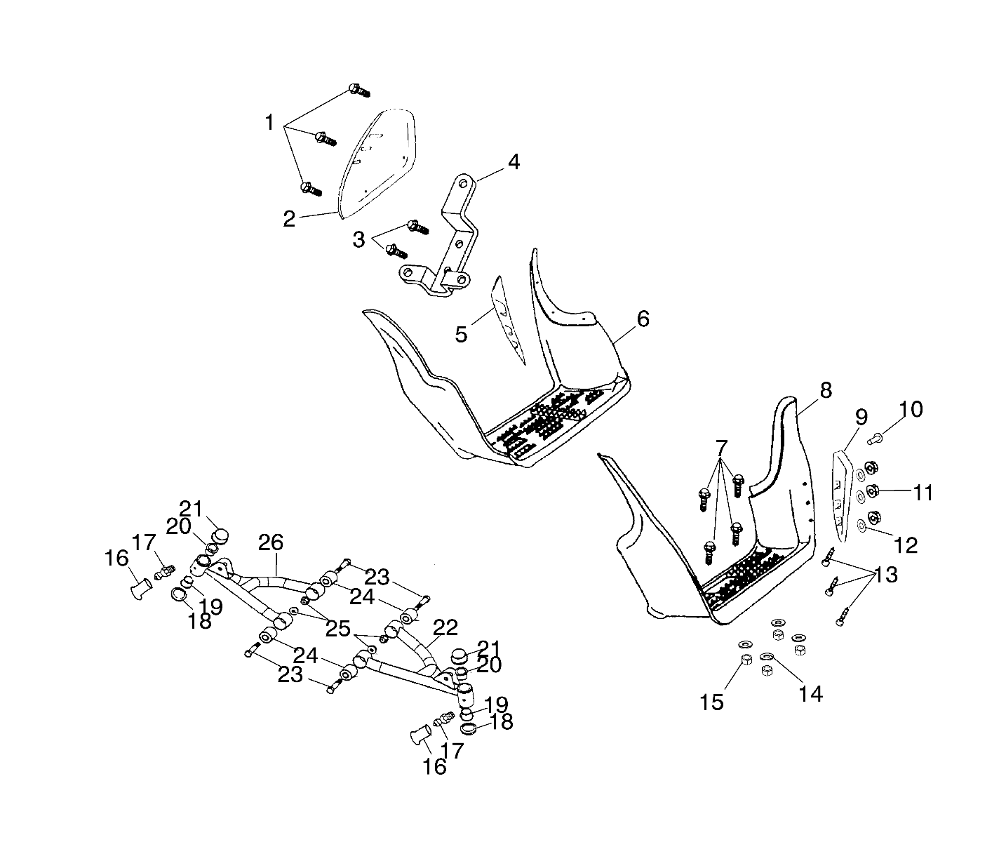 SWING ARM/FOOTREST - A03EA09CA (4978807880B03)