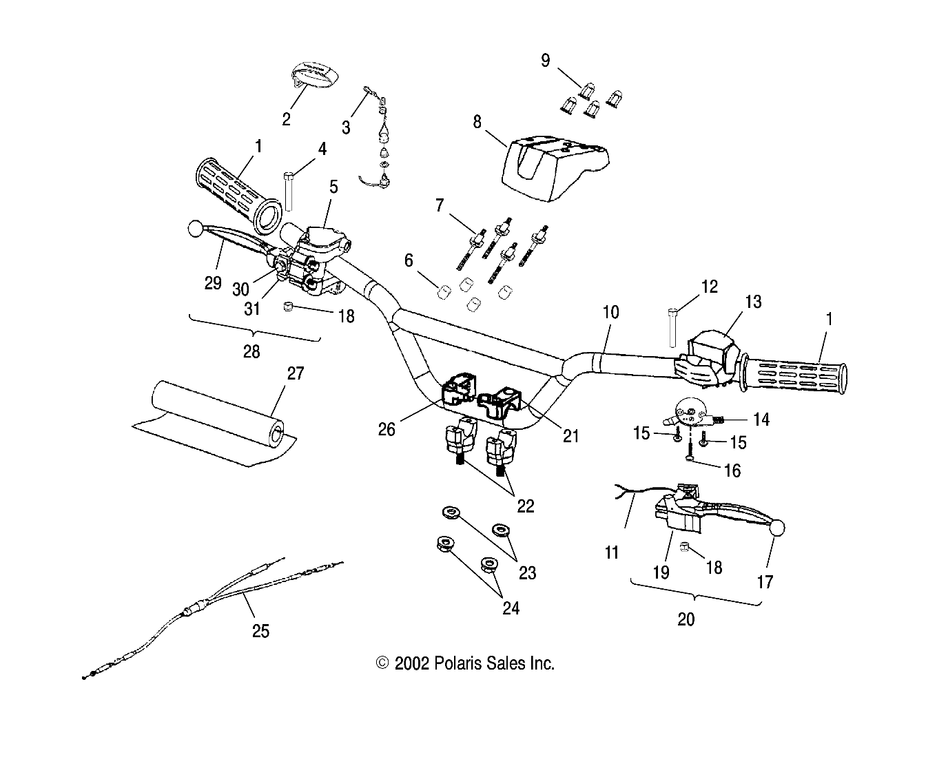 HANDLEBAR - A03EA09CA (4978807880B11)