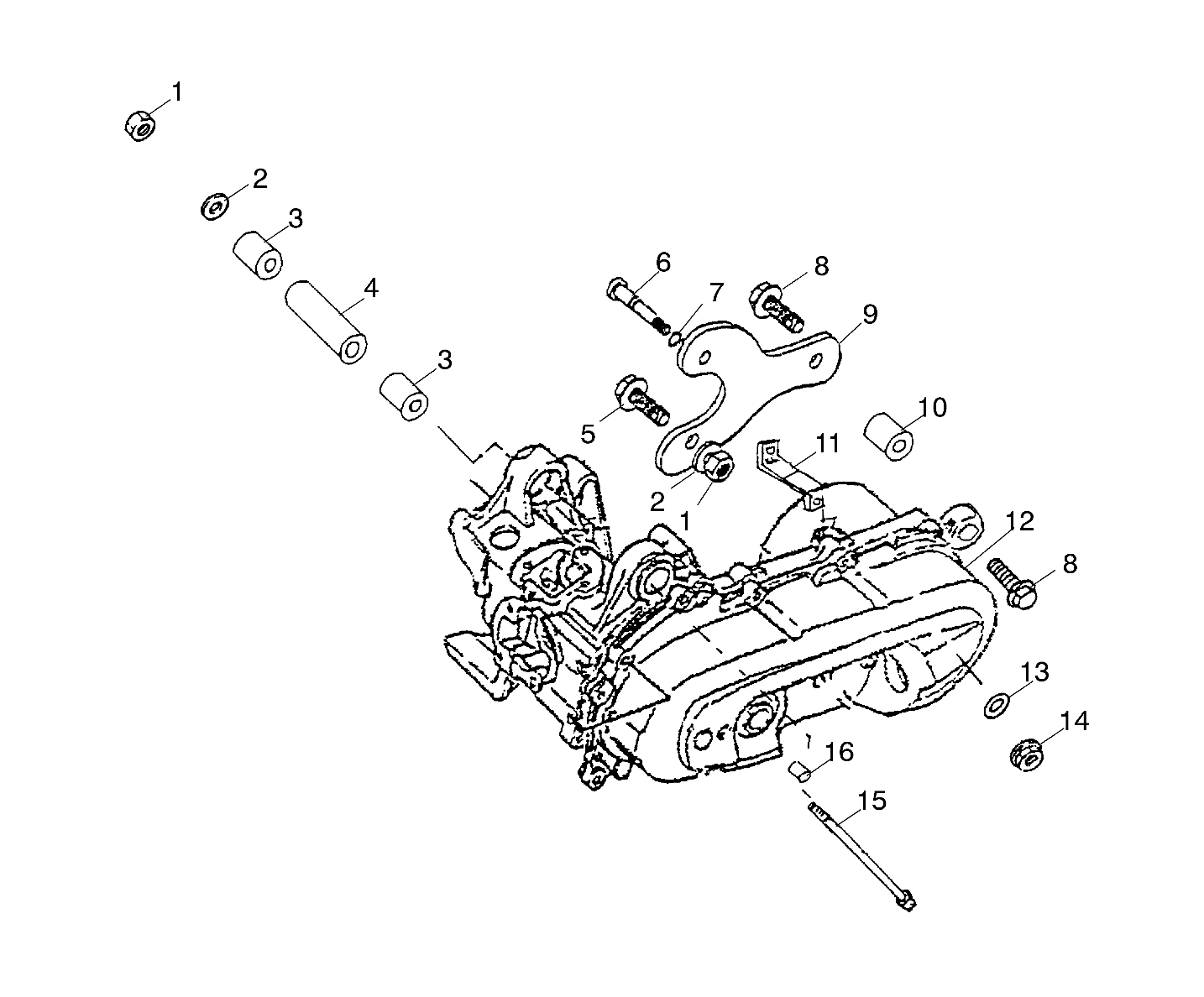 ENGINE BRACKET - A03FA09CA/CC/CD (4978857885A14)