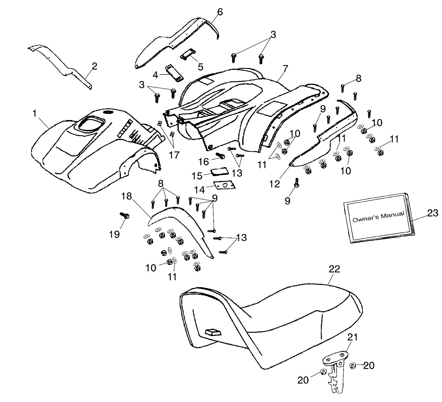 CAB/SEAT - A03FA09CA/CC/CD (4978857885B04)