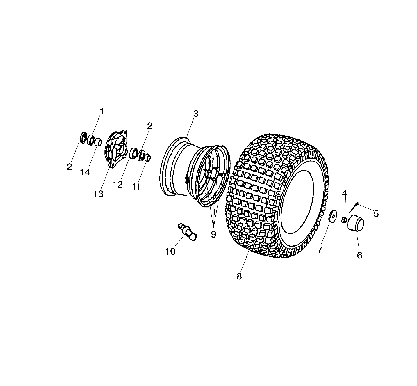 FRONT WHEEL - A03FA09CA/CC/CD (4978857885B07)