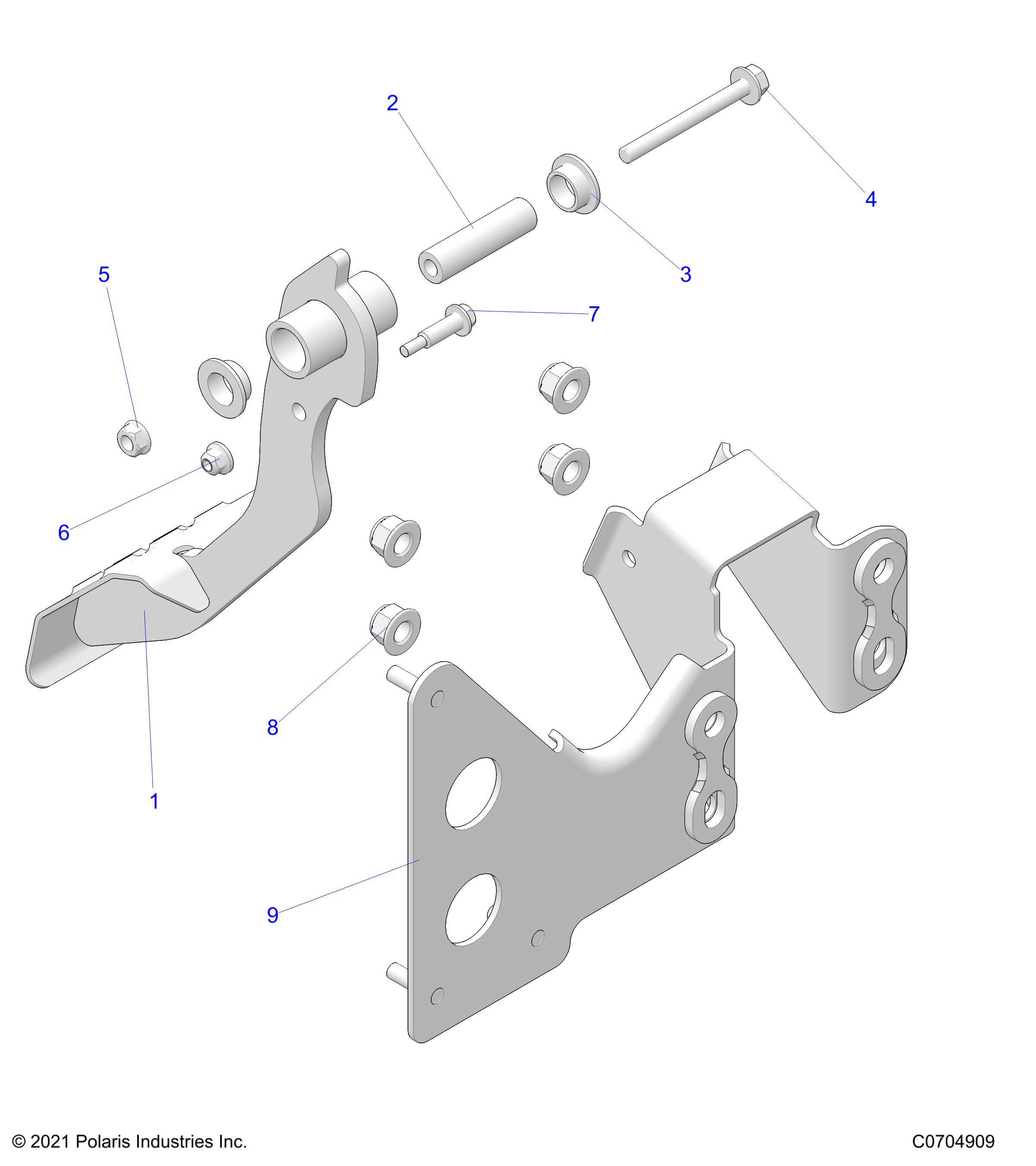 BRAKES, PEDAL - D24M4A57B4/G57B4/U57B4/W57B4 (C0704909)