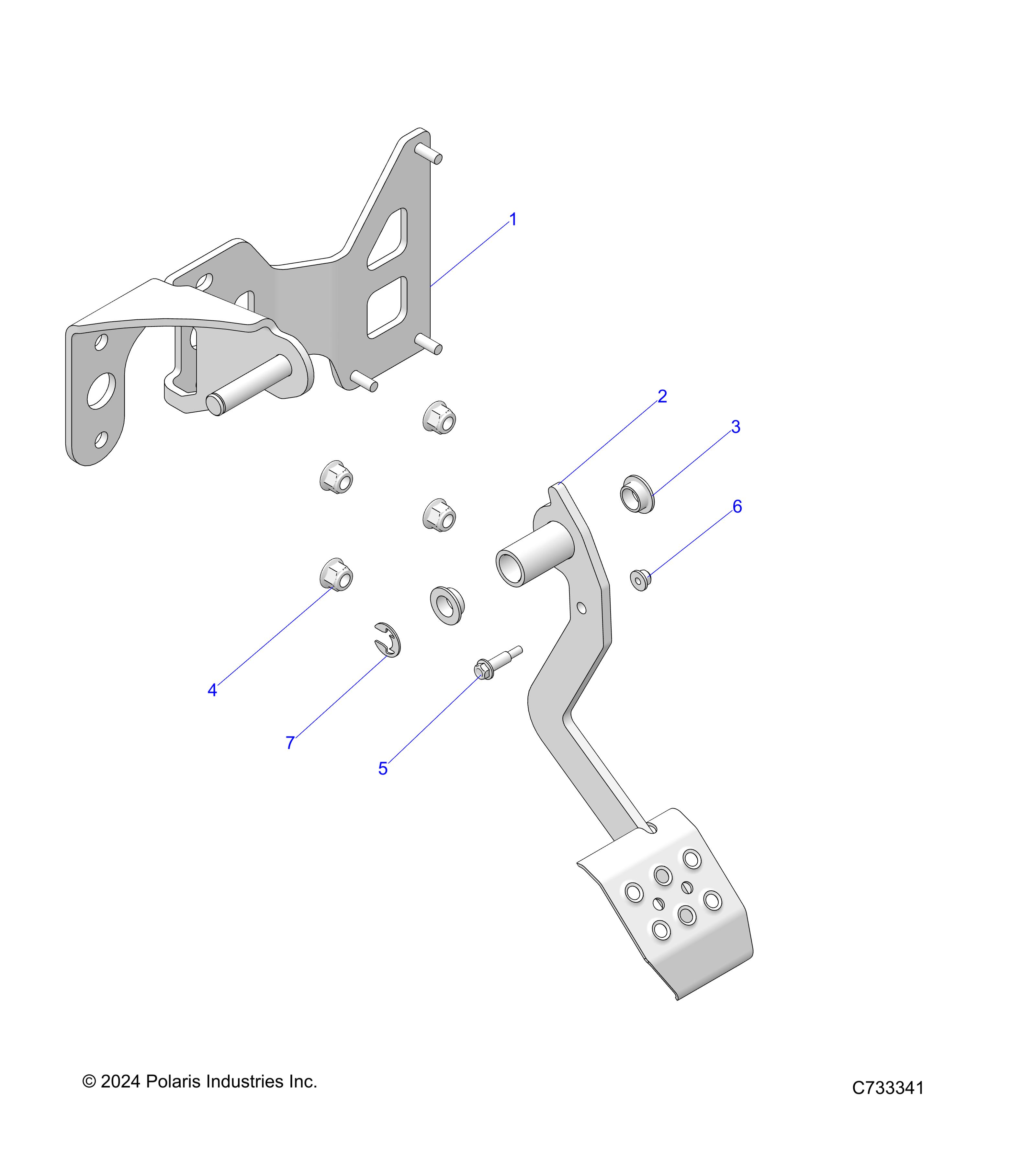 BRAKES, PEDAL - R25RRS99CP (C733341)