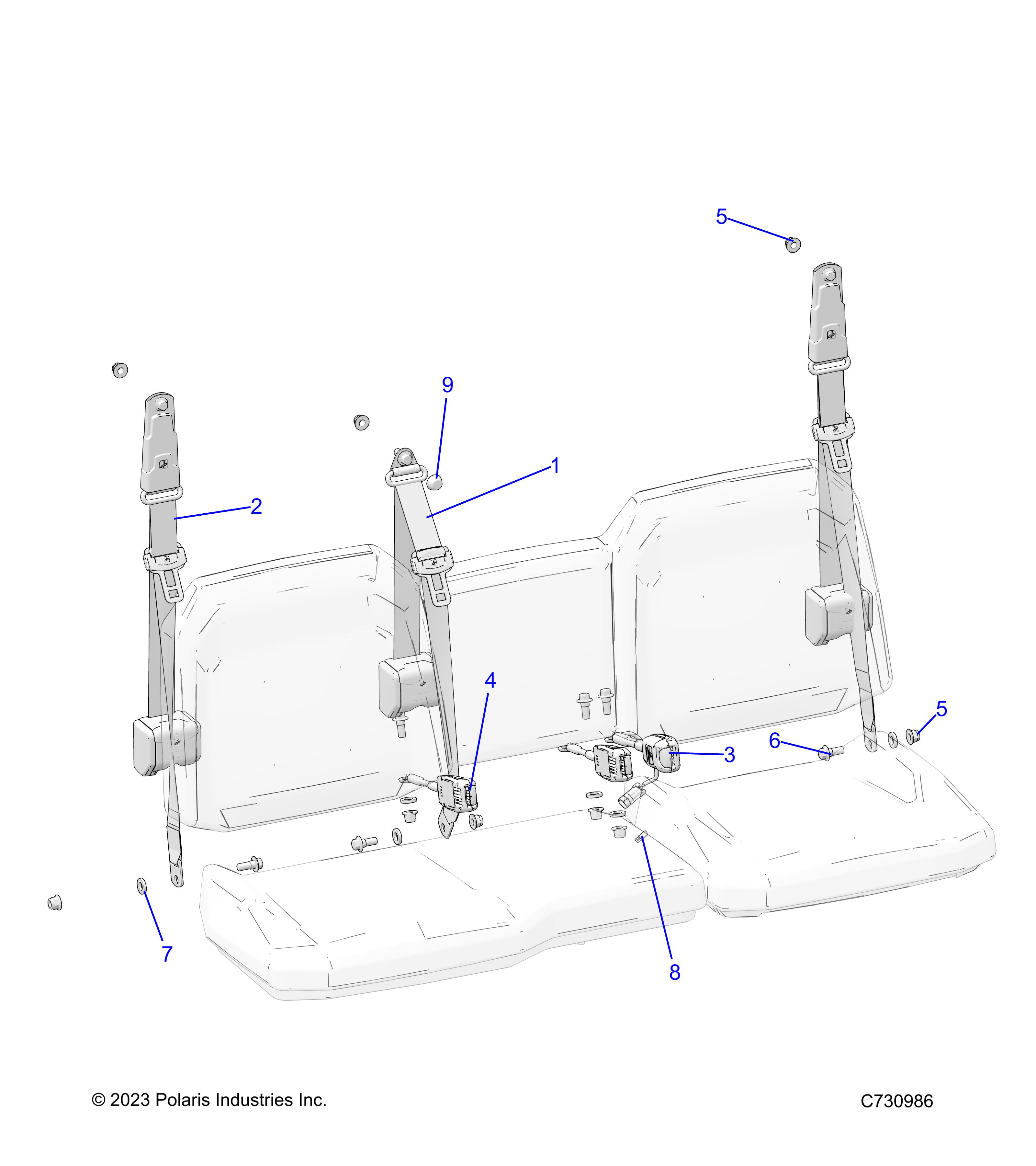 BODY, SEAT BELT MOUNTING - R24E3SC4DD (C730986)