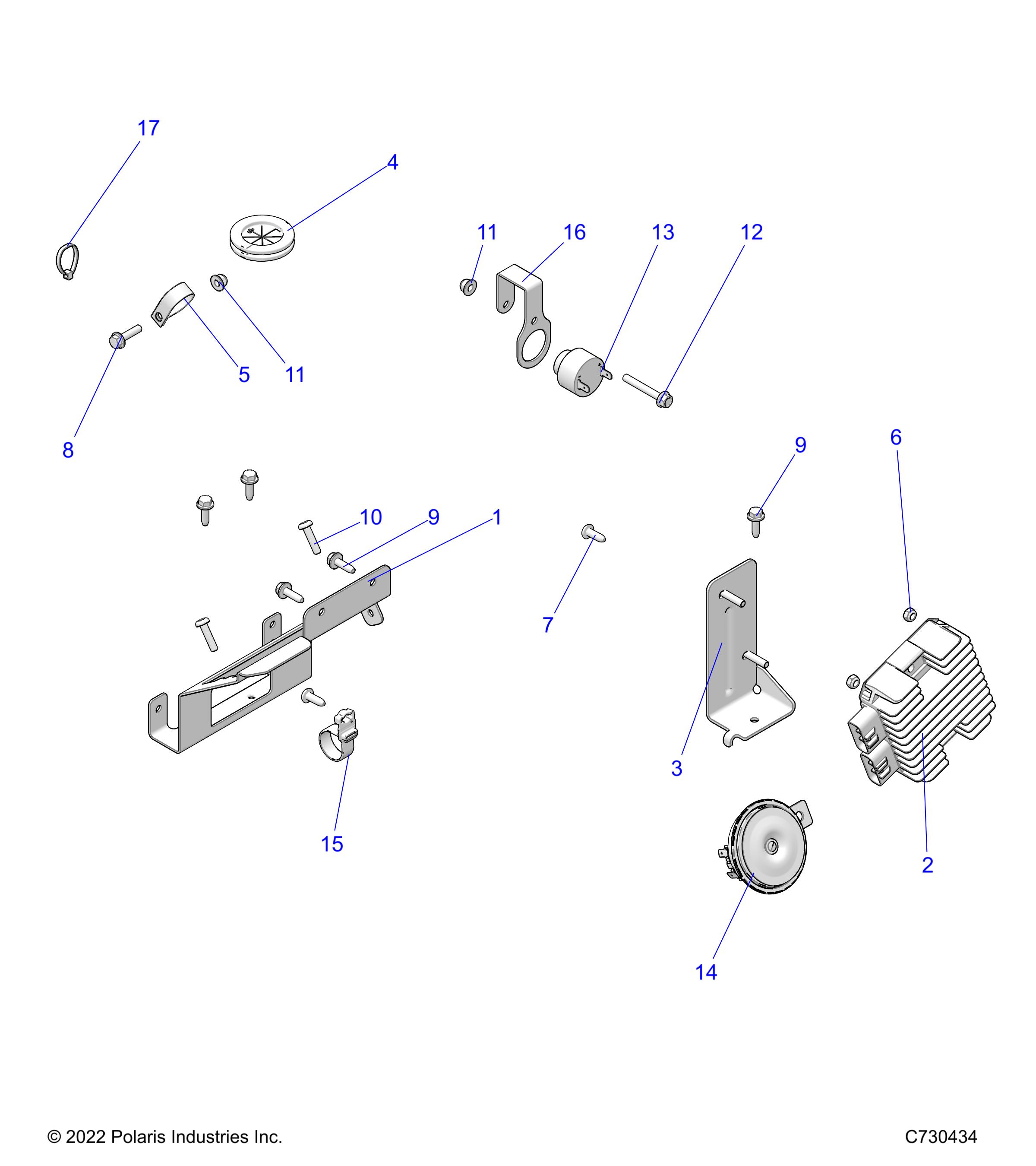 ELECTRICAL, WIRE HARNESS COMPONENTS - D22M2A57B4/G57B4 (C730434)