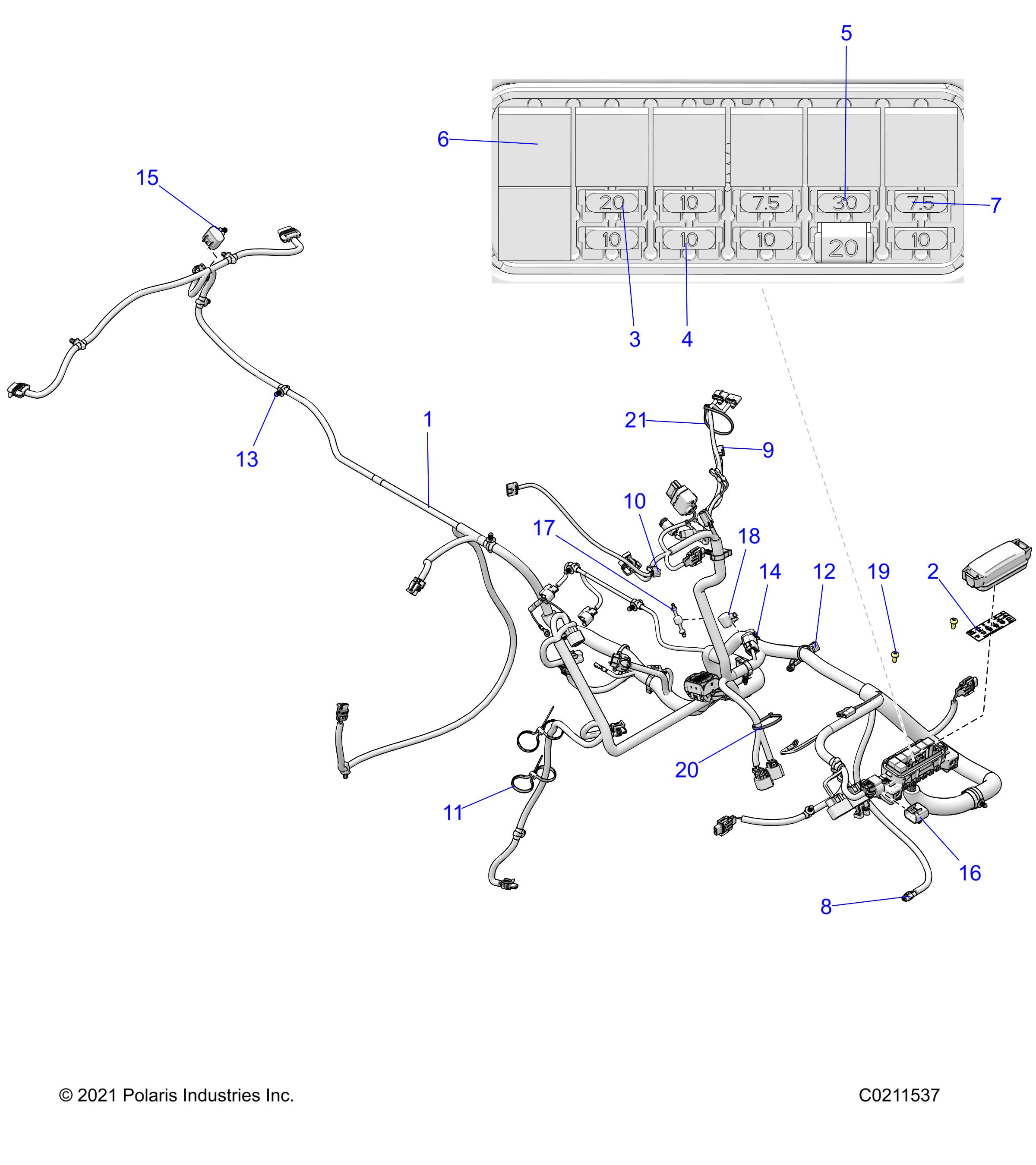 ELECTRICAL, HARNESS - A22SXE85A9/AF/AX (C0211537)