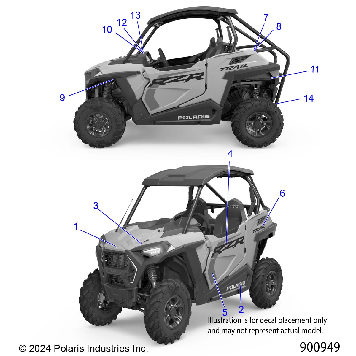 BODY, DECALS - Z25A5E87A5 (900949)