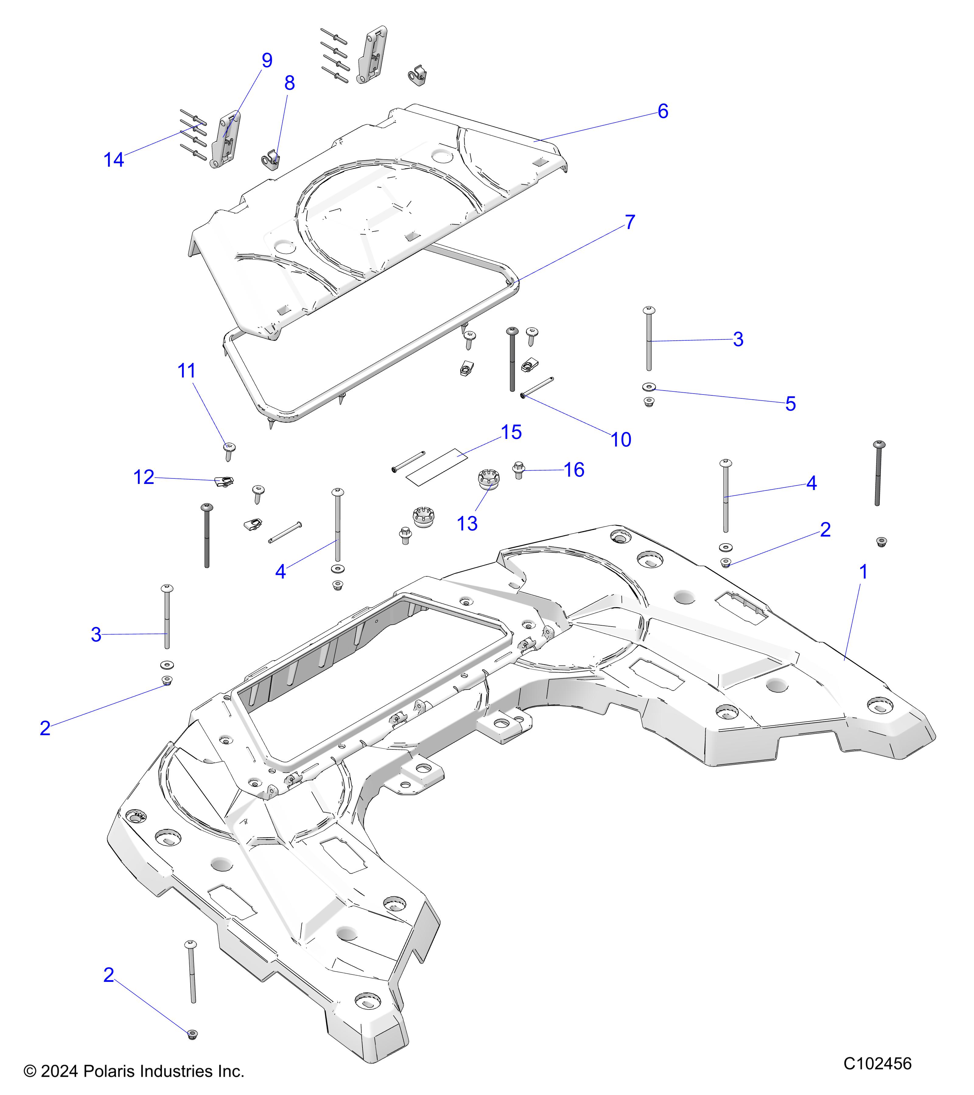 BODY, REAR RACK - A25SDA57A7/E57A4 (C102456)