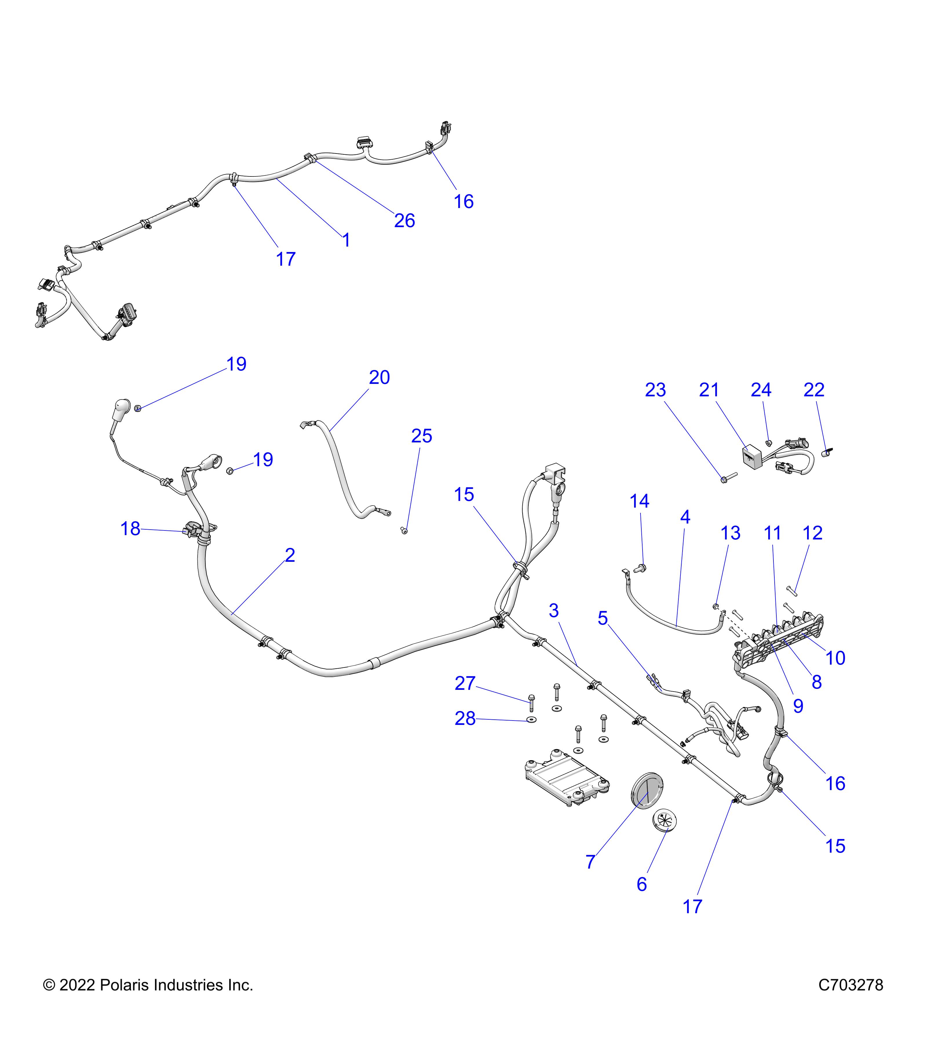 ELECTRICAL, WIRE HARNESS, PERIPHERAL - Z23RMU2KAN/BN (C703278)