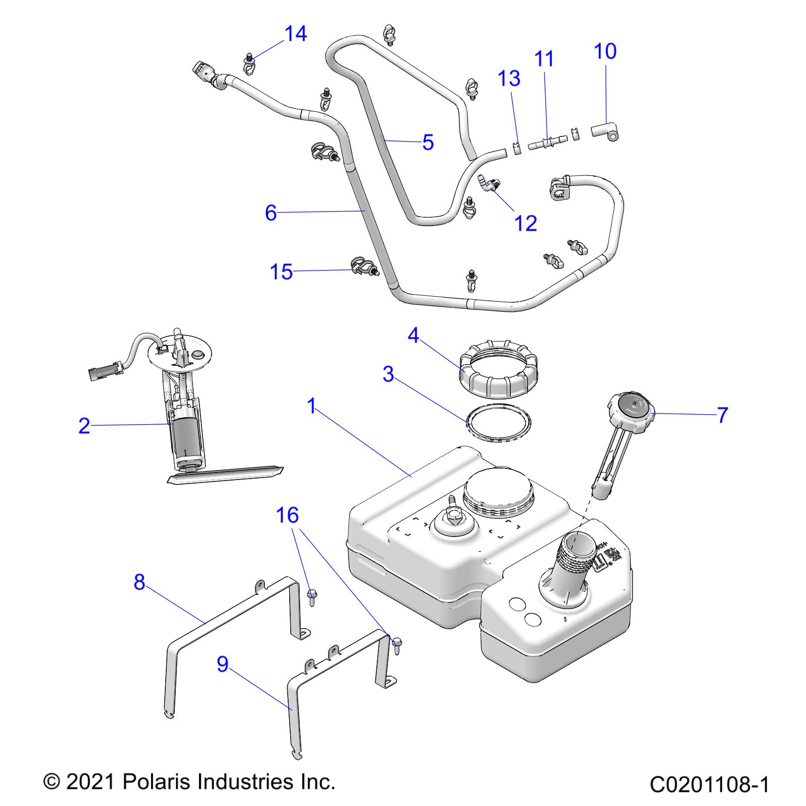 FUEL SYSTEM, FUEL TANK AND RELATED - Z21HCB18B2 (C0201108-1)