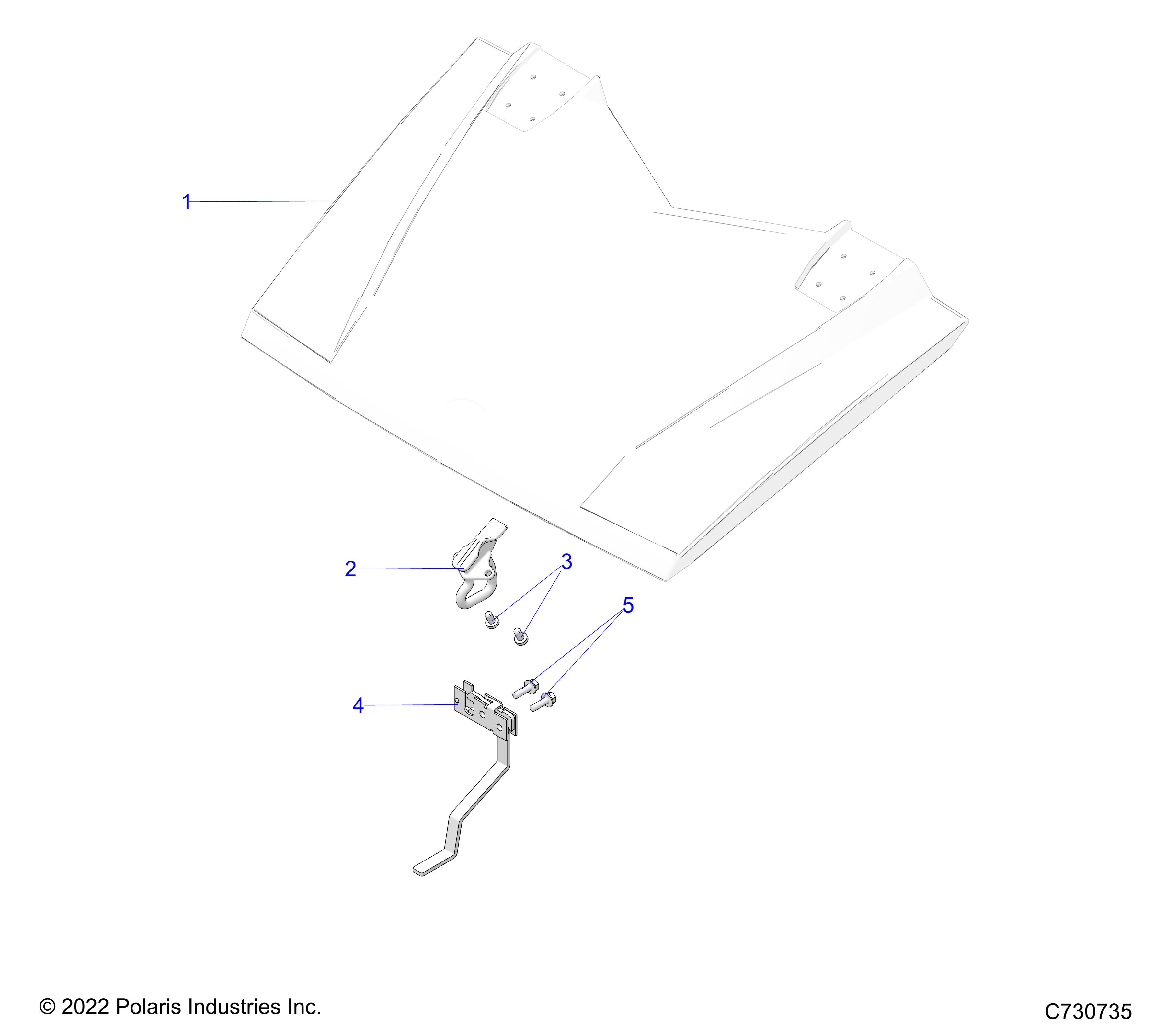 BODY, HOOD LATCH - R24CCA57A1 (C730735)