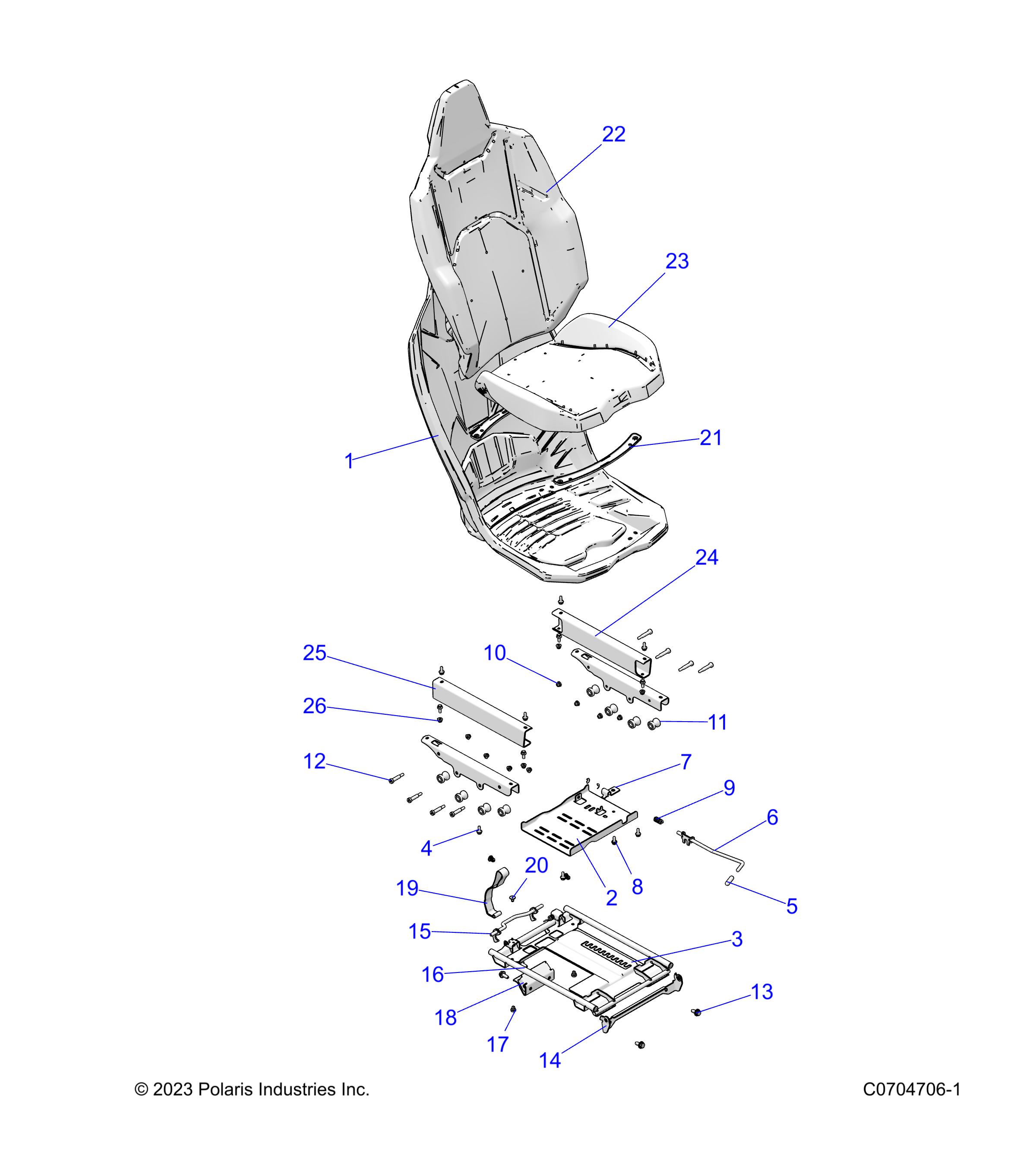 BODY, SEAT ASM. AND SLIDER - Z24NEE99FM/Z24NES99FM/CM (C0704706)