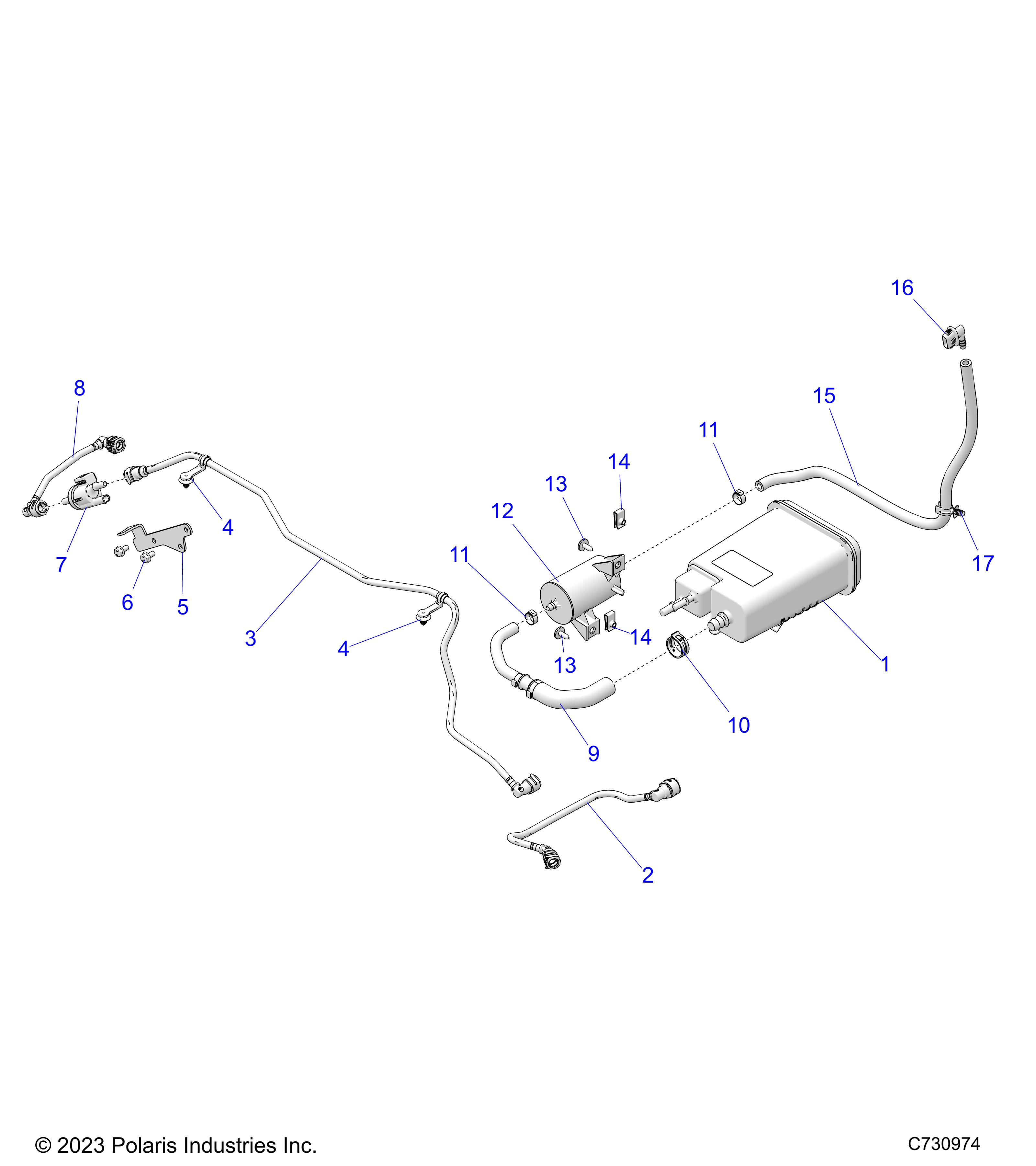 FUEL SYSTEM, EVAP - R24X6W1RAH/AS/A9/BH/BS/B9 (C730974)