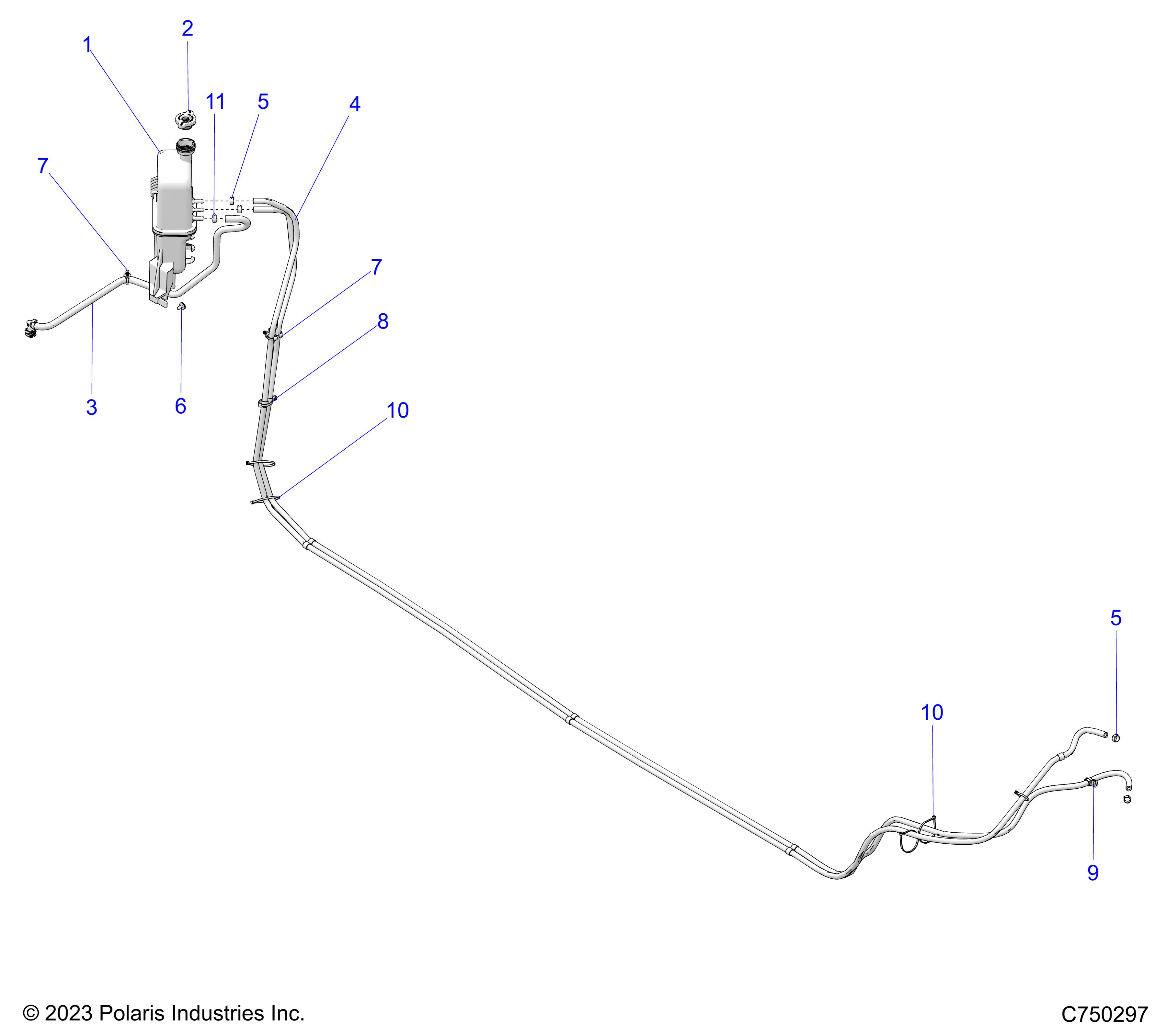 ENGINE, COOLING, SURGE TANK & HOSES - Z25S4E92A4/B4 (C750297)