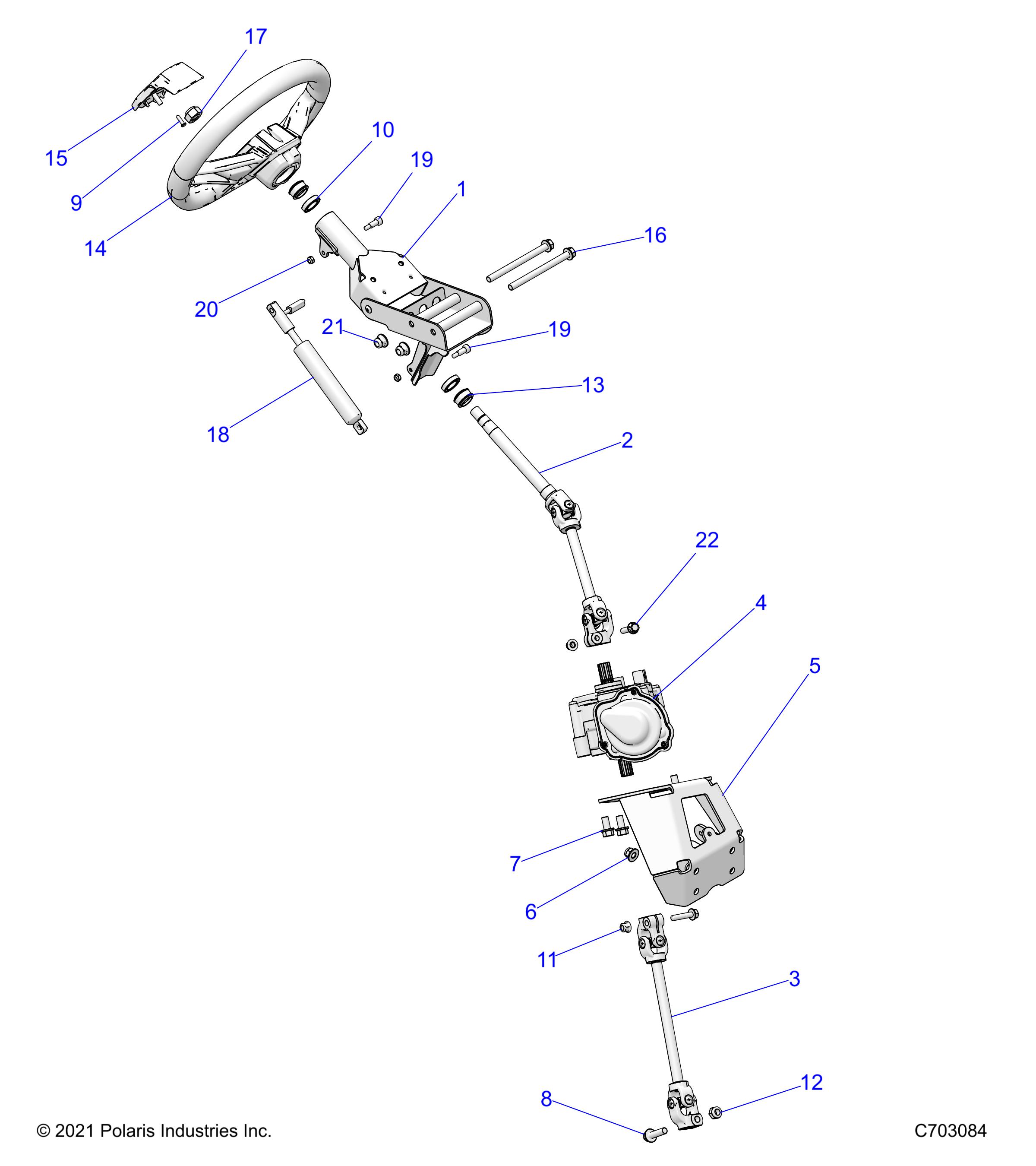 STEERING, POWER STEERING ASM. - Z23NAK99A/99B (C730509)